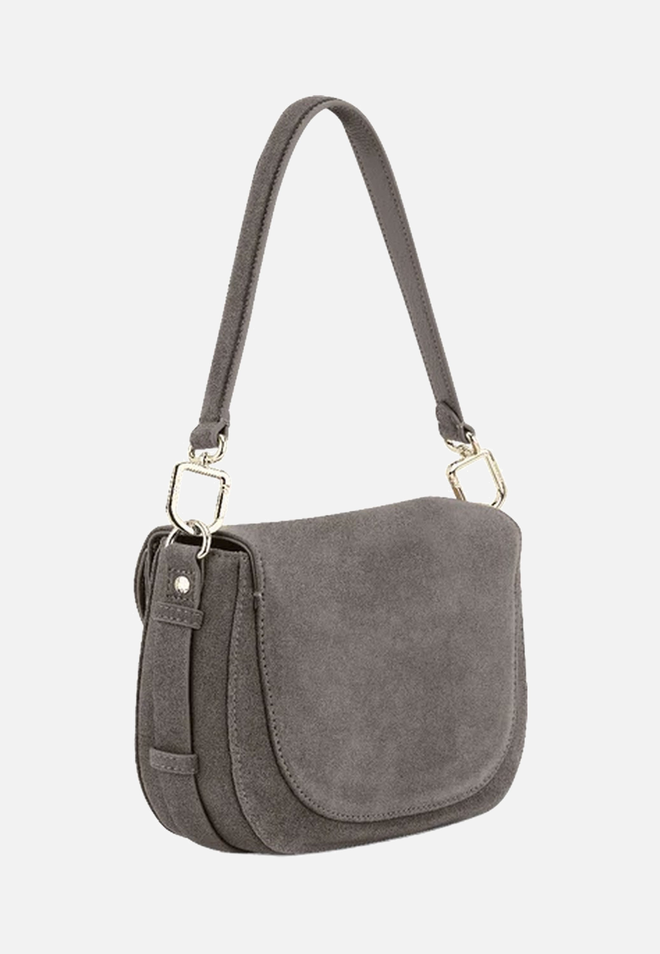 Hey Marly Big Sister Suede Grey Sac à bandoulière