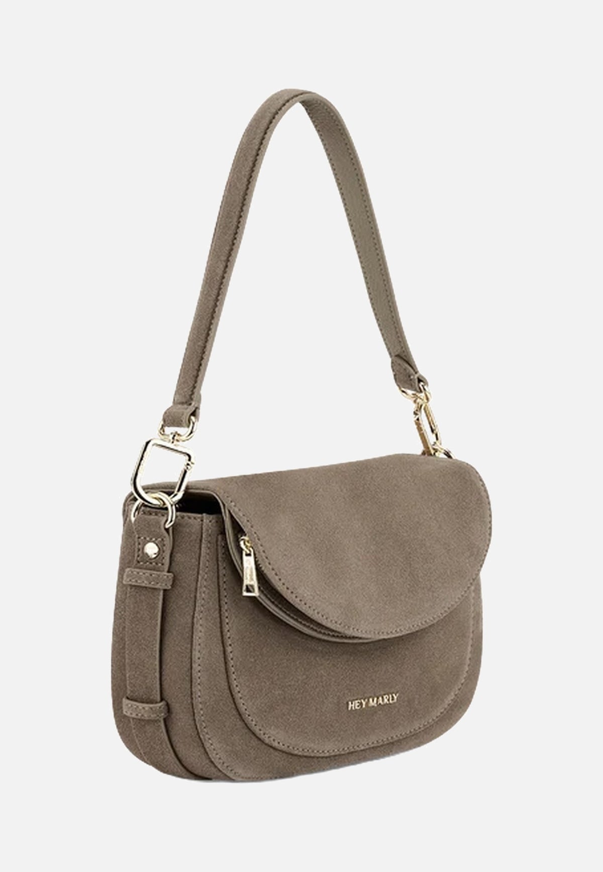 Hey Marly Big Sister Suede Mocha Borsa a tracolla