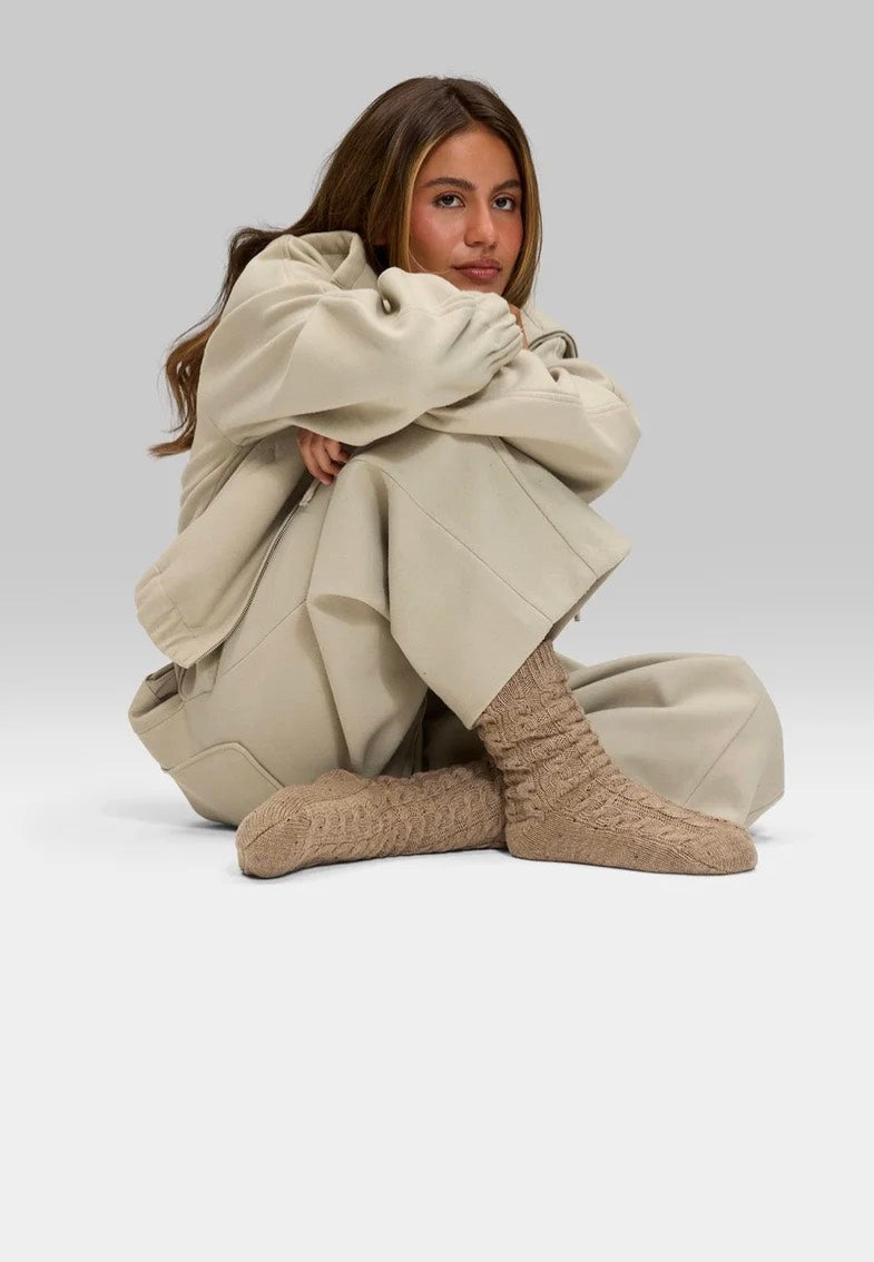 Hey Marly Cozy Home Mocha Socks