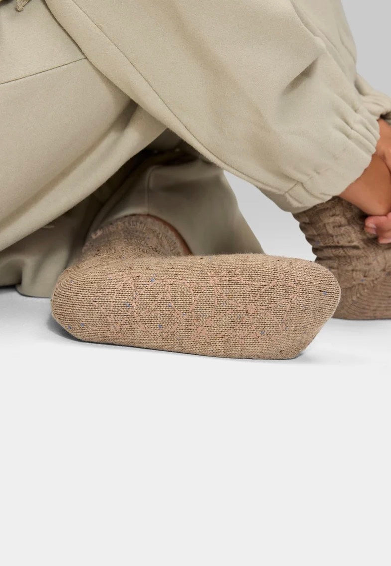 Hey Marly Cozy Home Mocha Socks