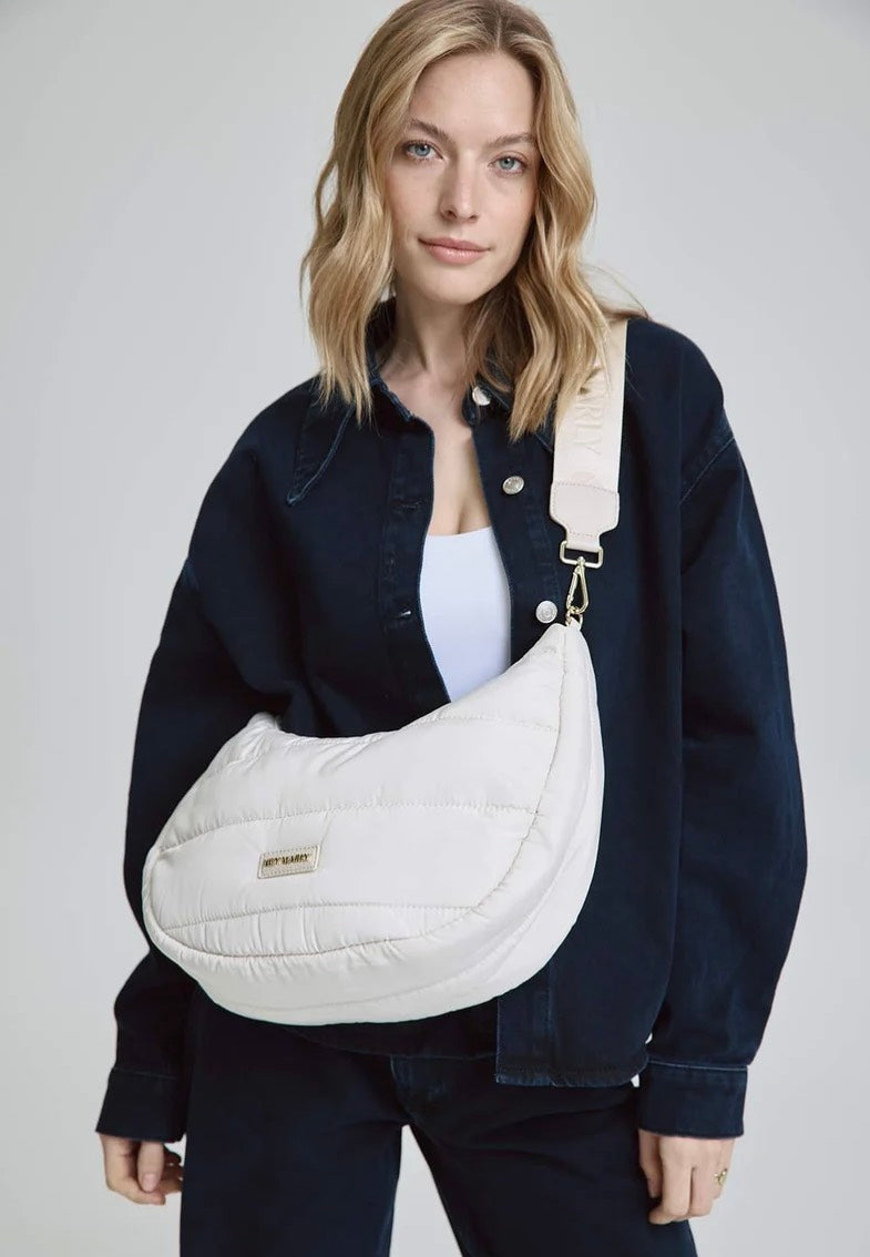 Hey Marly Lifetime Buddy M Crema Crossbody Bag