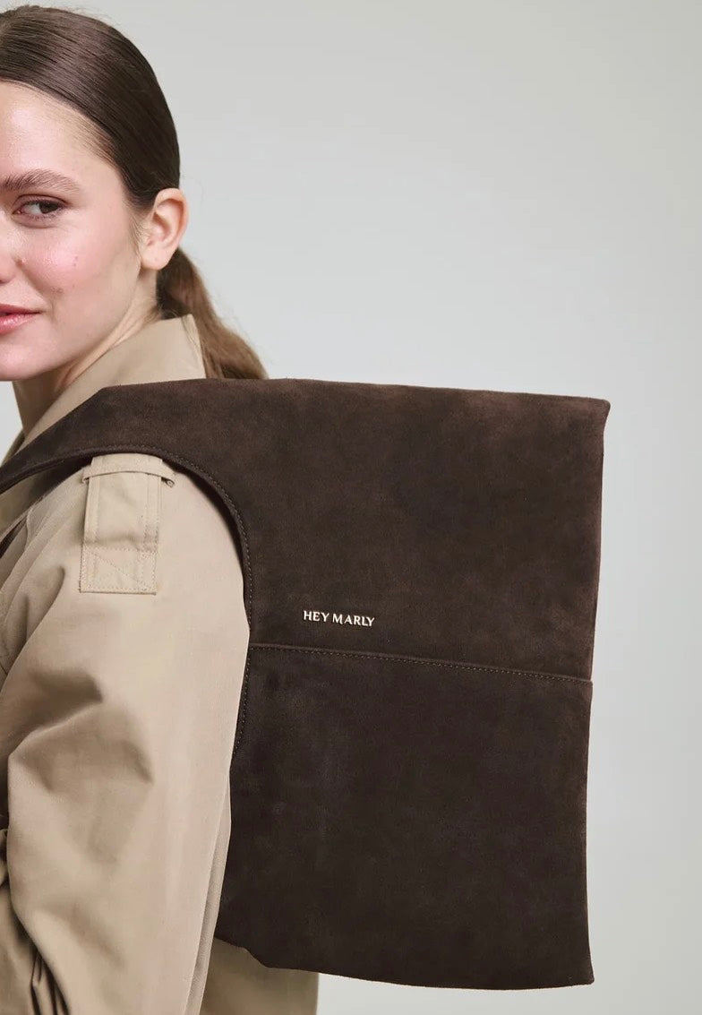 Hey Marly Alltime Lover ReSuede M Coffee Borsa Hobo