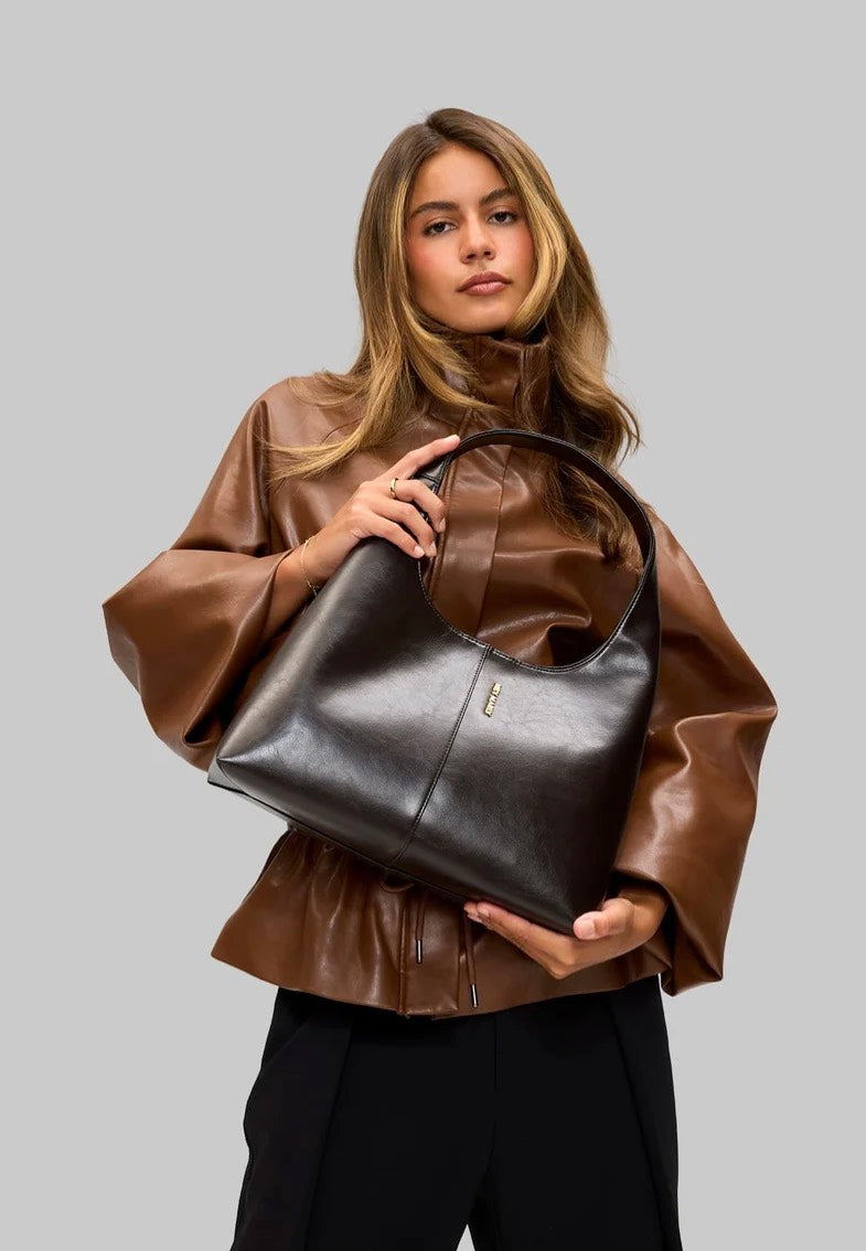 Hey Marly Alltime Lover M Glossy Coffee Borsa Hobo