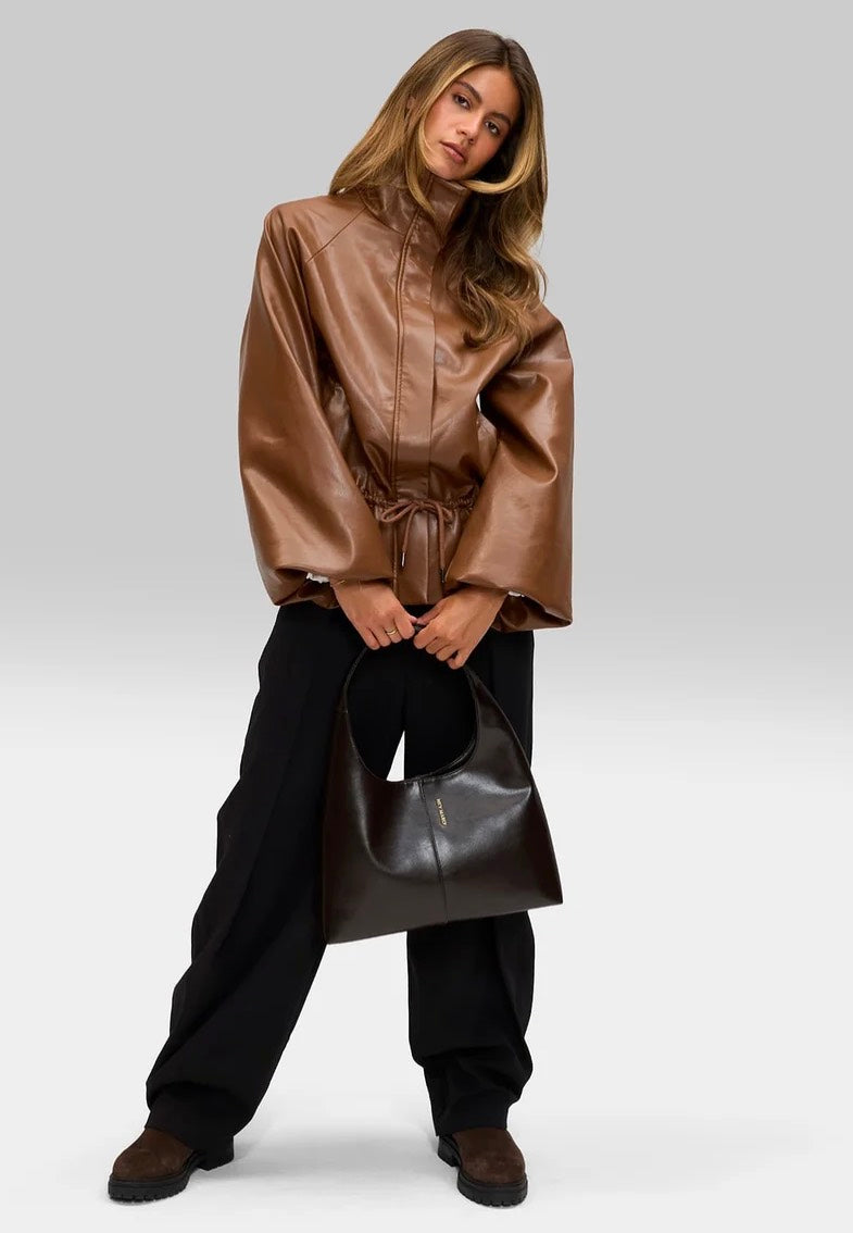 Hey Marly Alltime Lover M Glossy Coffee Borsa Hobo