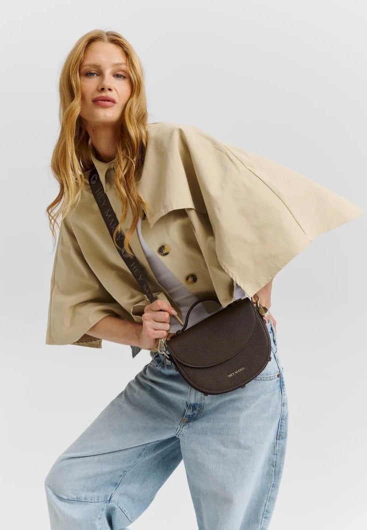 Hey Marly Signature Strap Coffee Sangle de sac