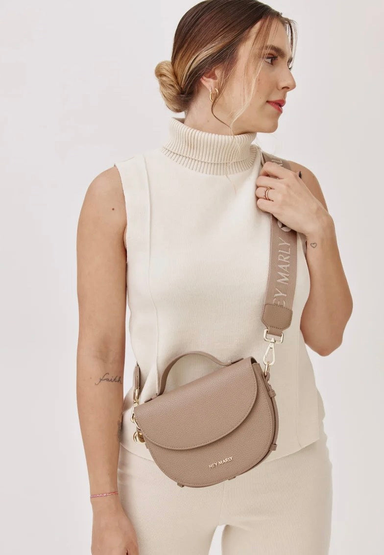 Hey Marly Signature Strap Mocha Sangle de sac