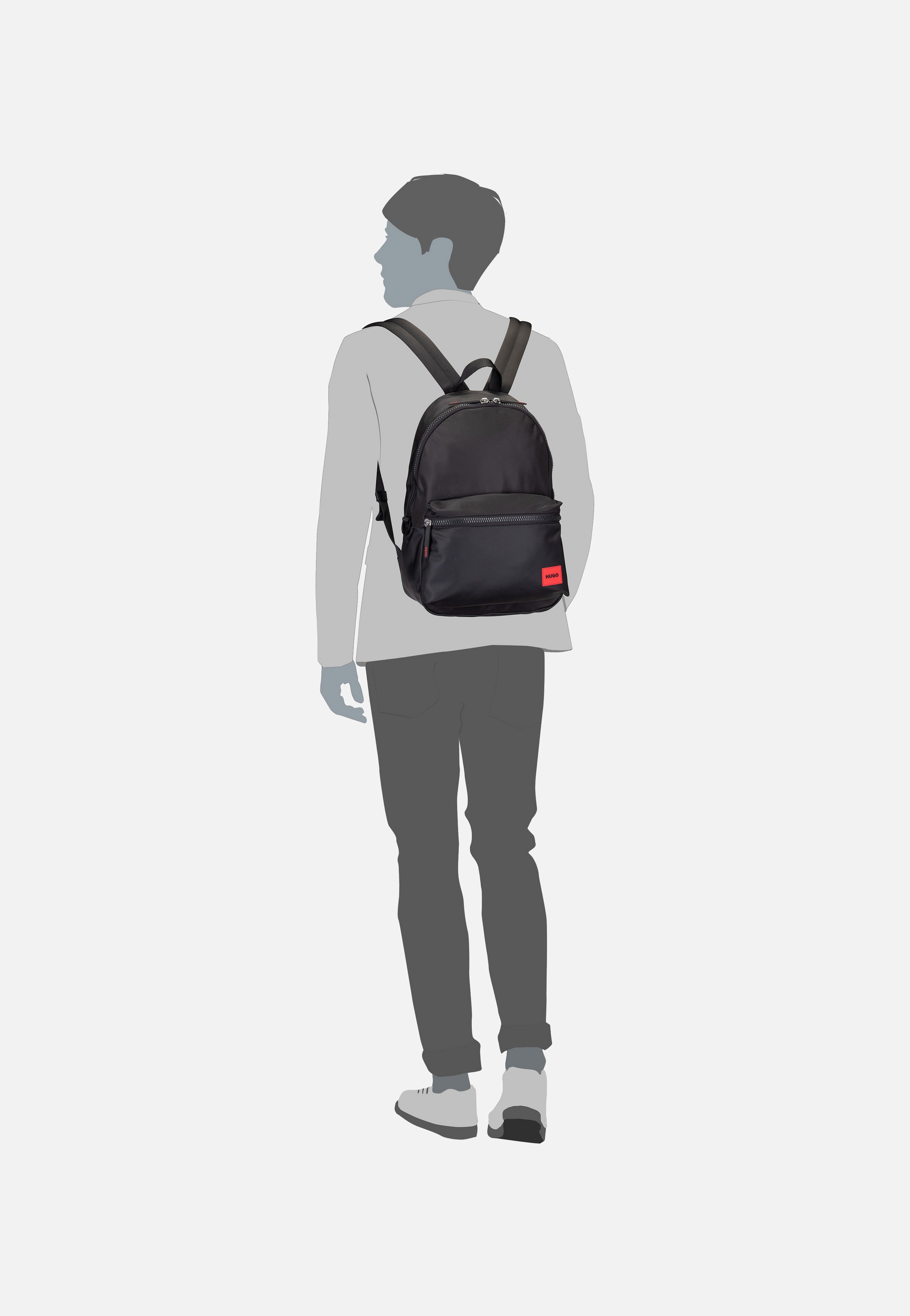 HUGO - Ethon 2.0 50492657 Black - Backpack | Men-Image