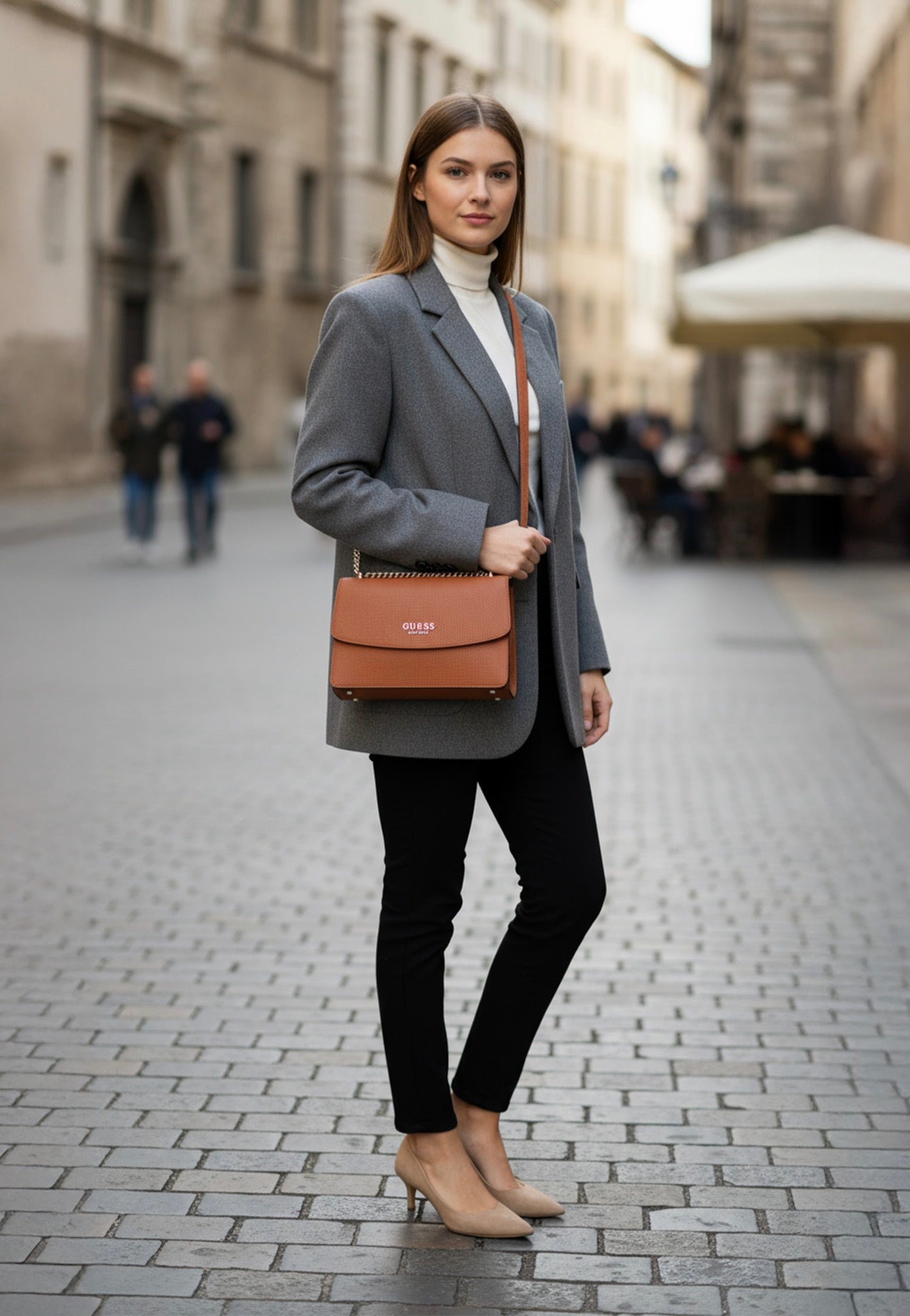 Guess - Calista Convertible XBody Flap 34210 Caramel - Evening Bag | Women-Image