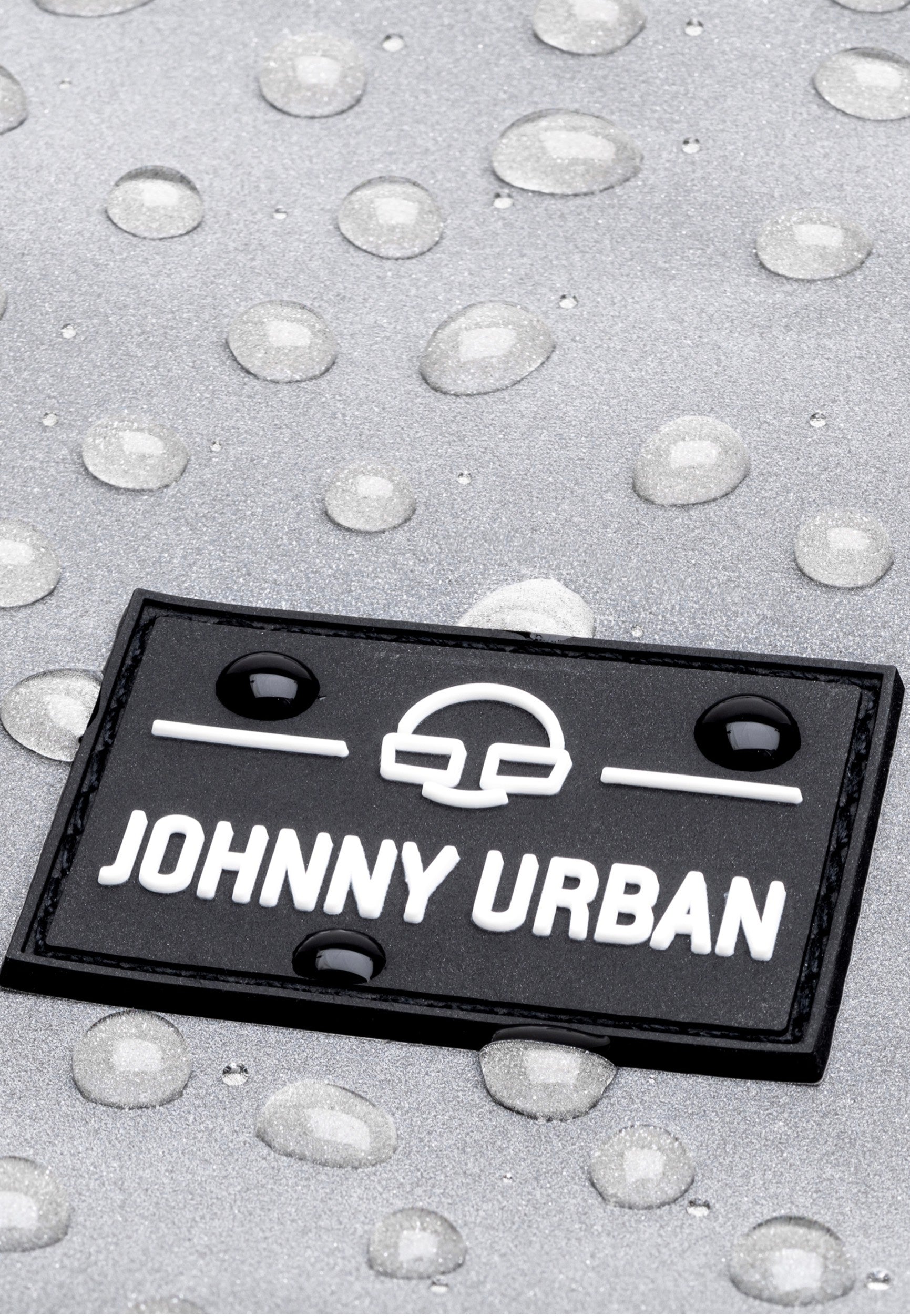 Johnny Urban Allen Large Black Reflective Rolltop Backpack
