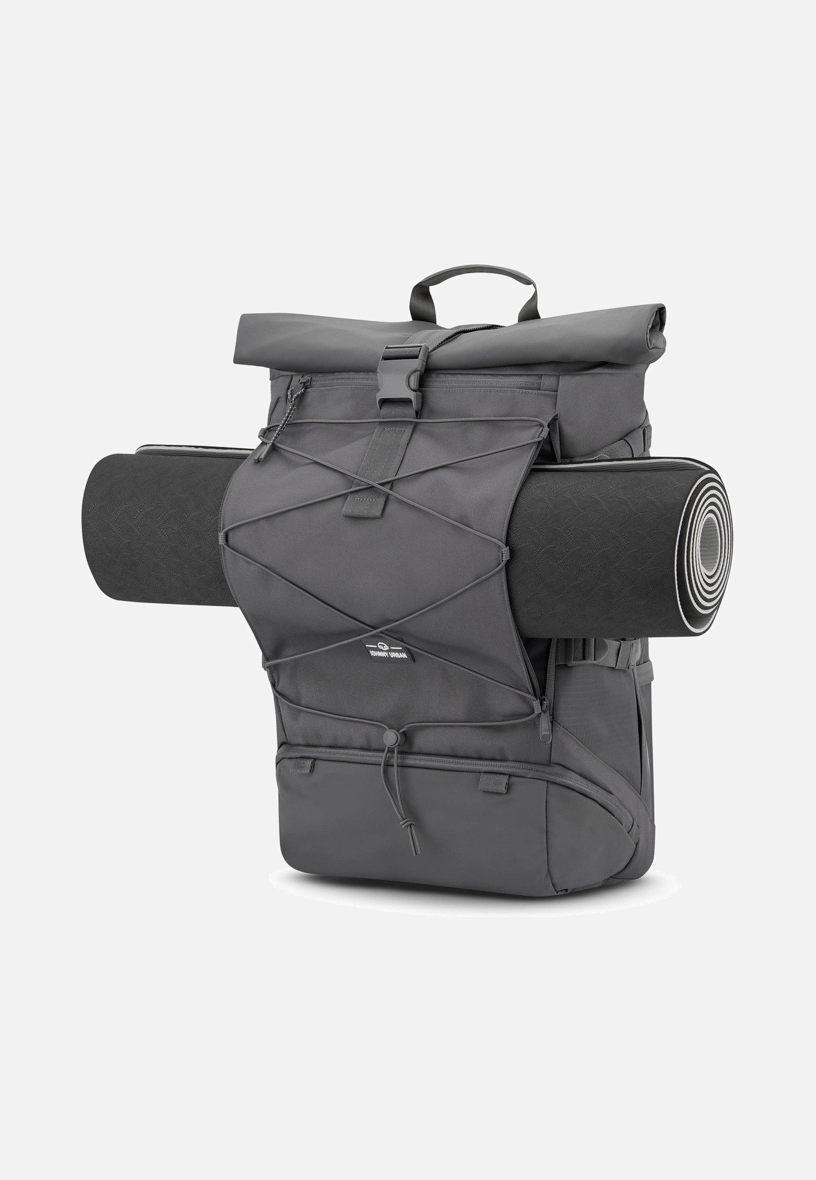 Johnny Urban Allen Large Travel Dunkelgrau Rolltop Backpack
