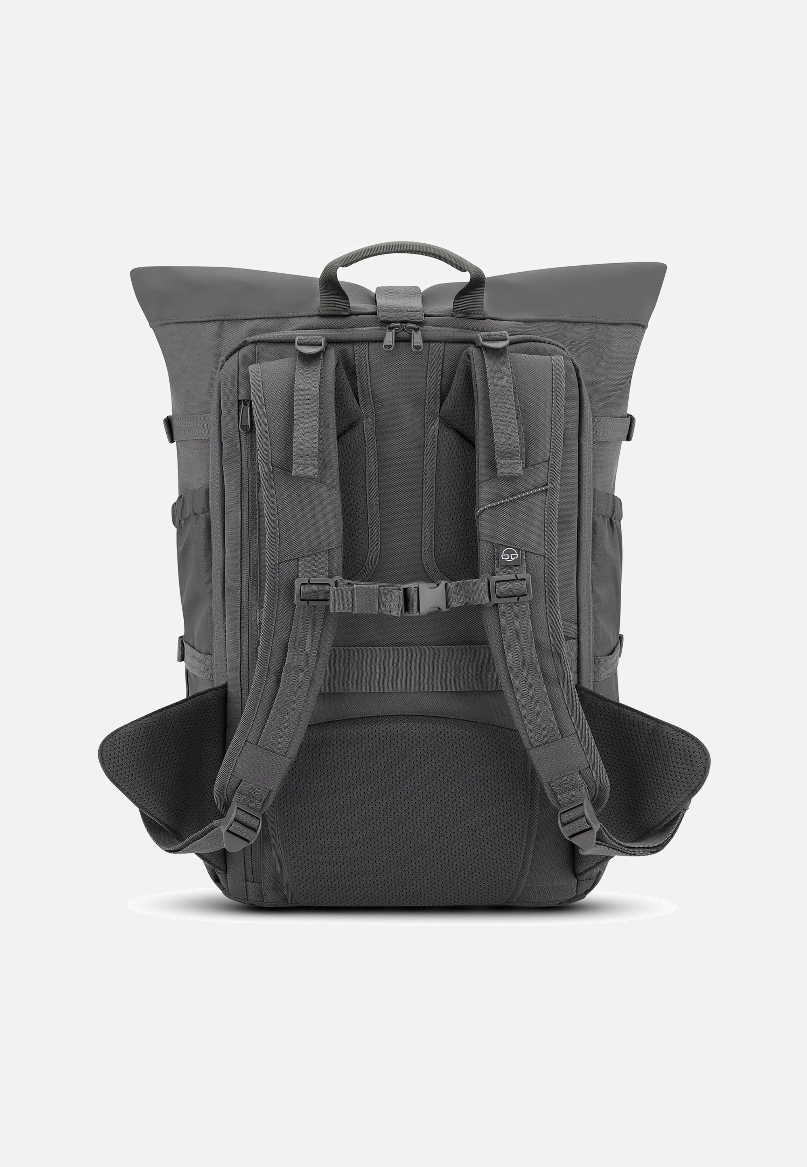Johnny Urban Allen Large Travel Dunkelgrau Rolltop Backpack