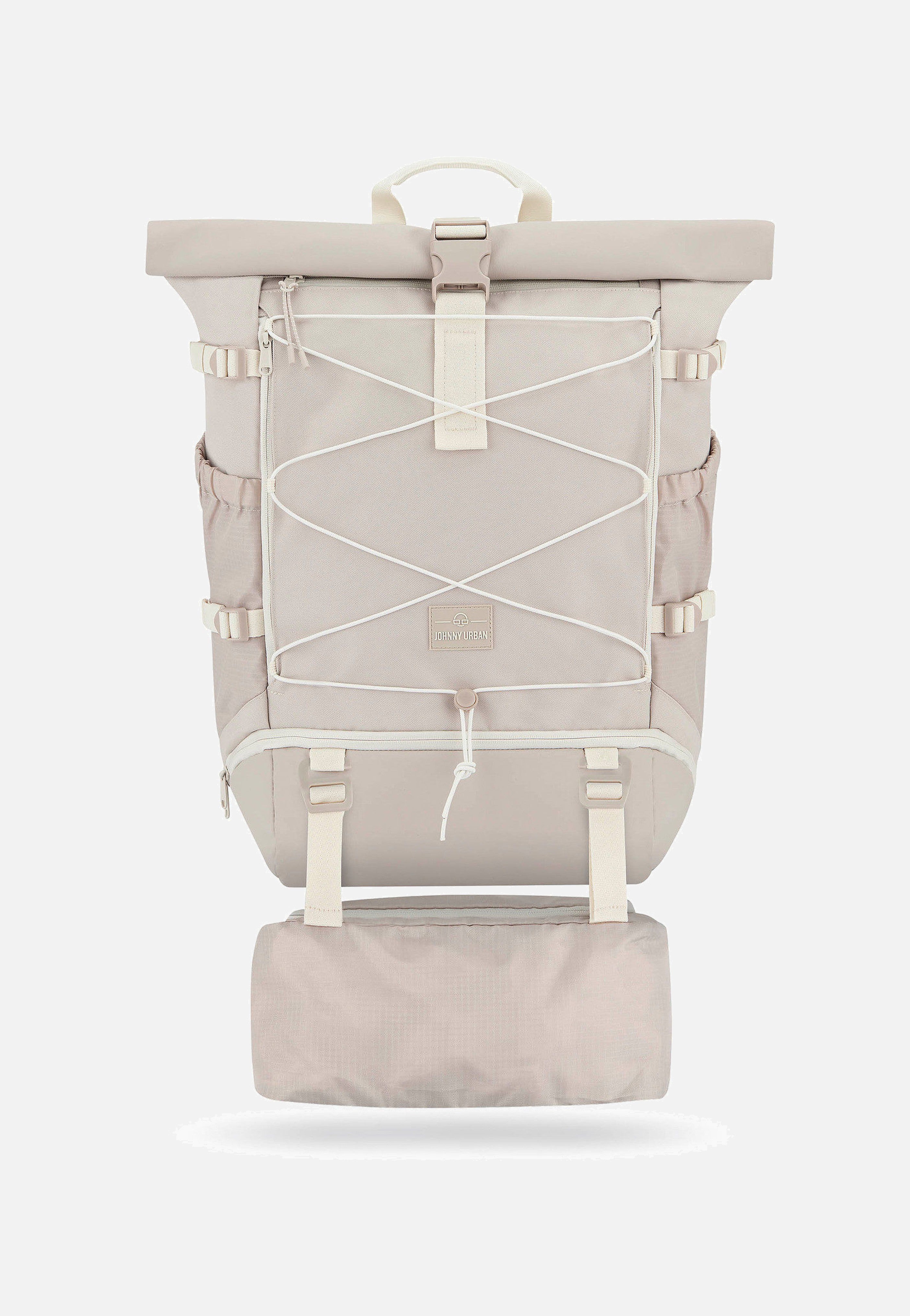 Johnny Urban - Allen Large Travel Sand - Rolltop Backpack | Neutral-Image