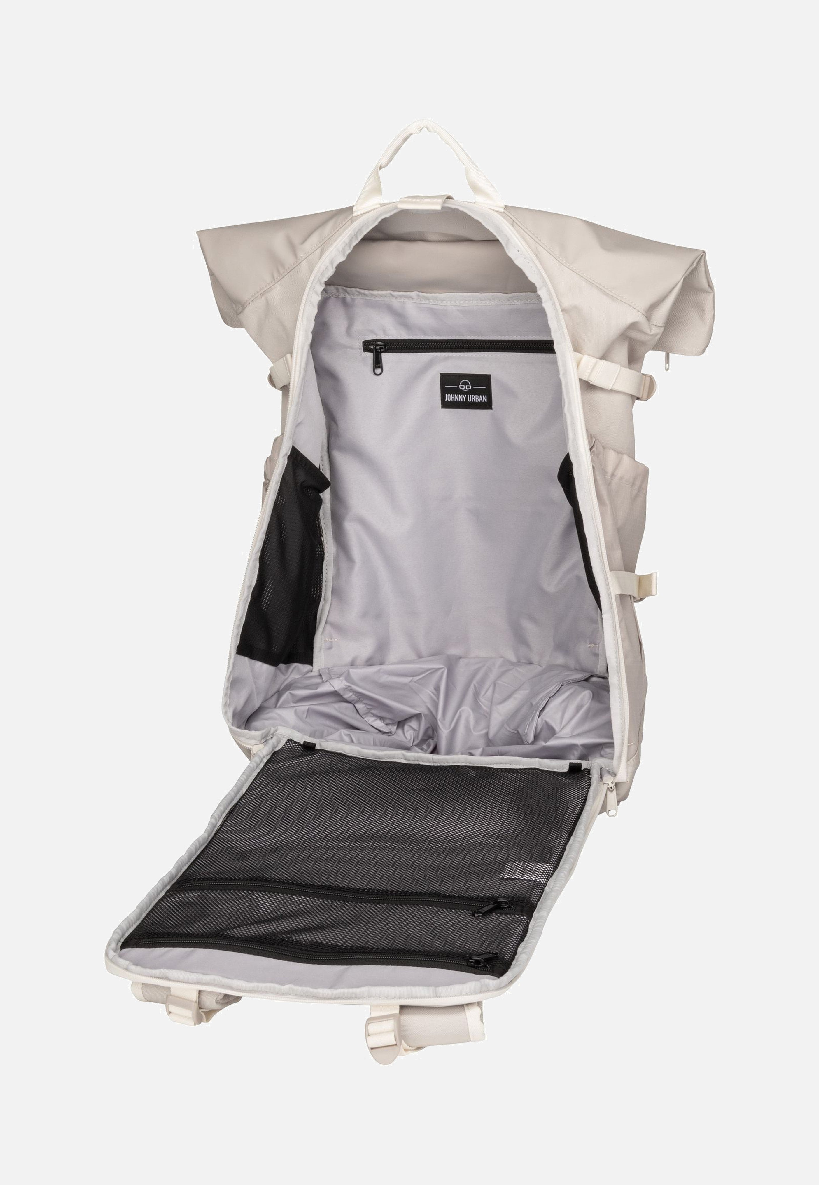 Johnny Urban - Allen Large Travel Sand - Rolltop Backpack | Neutral-Image