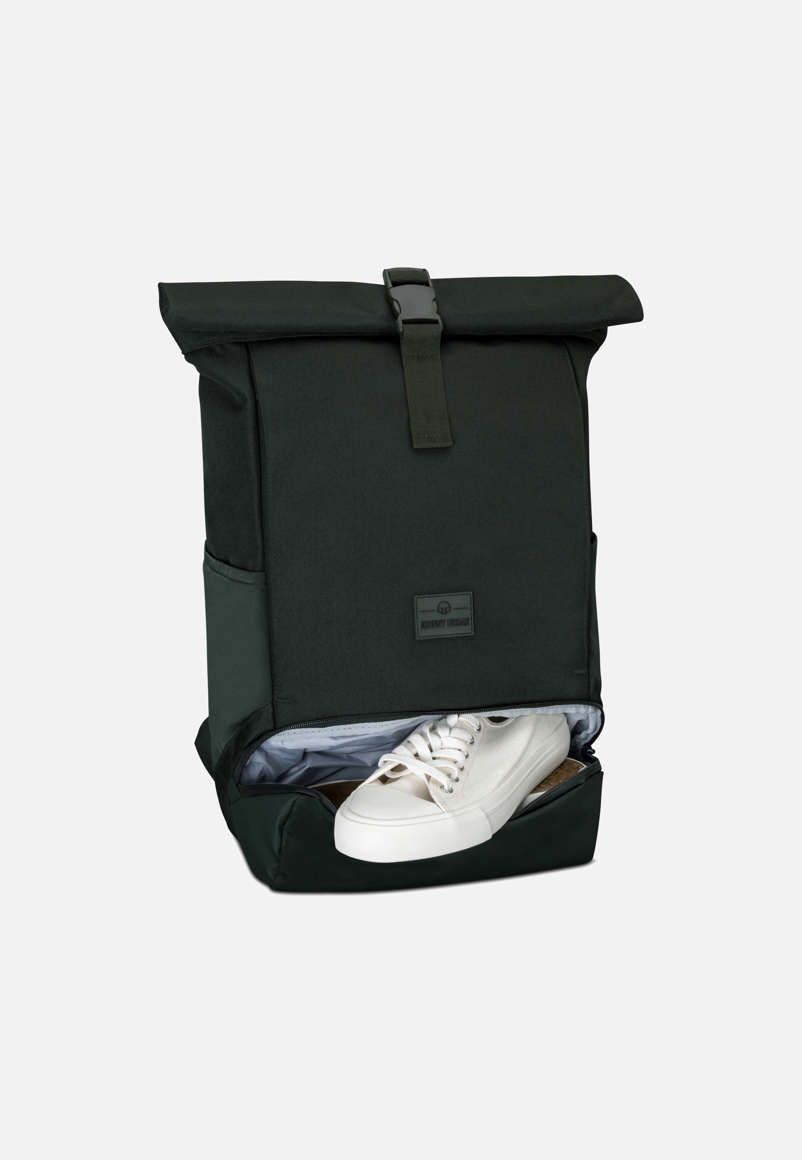 Johnny Urban - Allen Medium Dark Olive - Rolltop Backpack | Neutral-Image