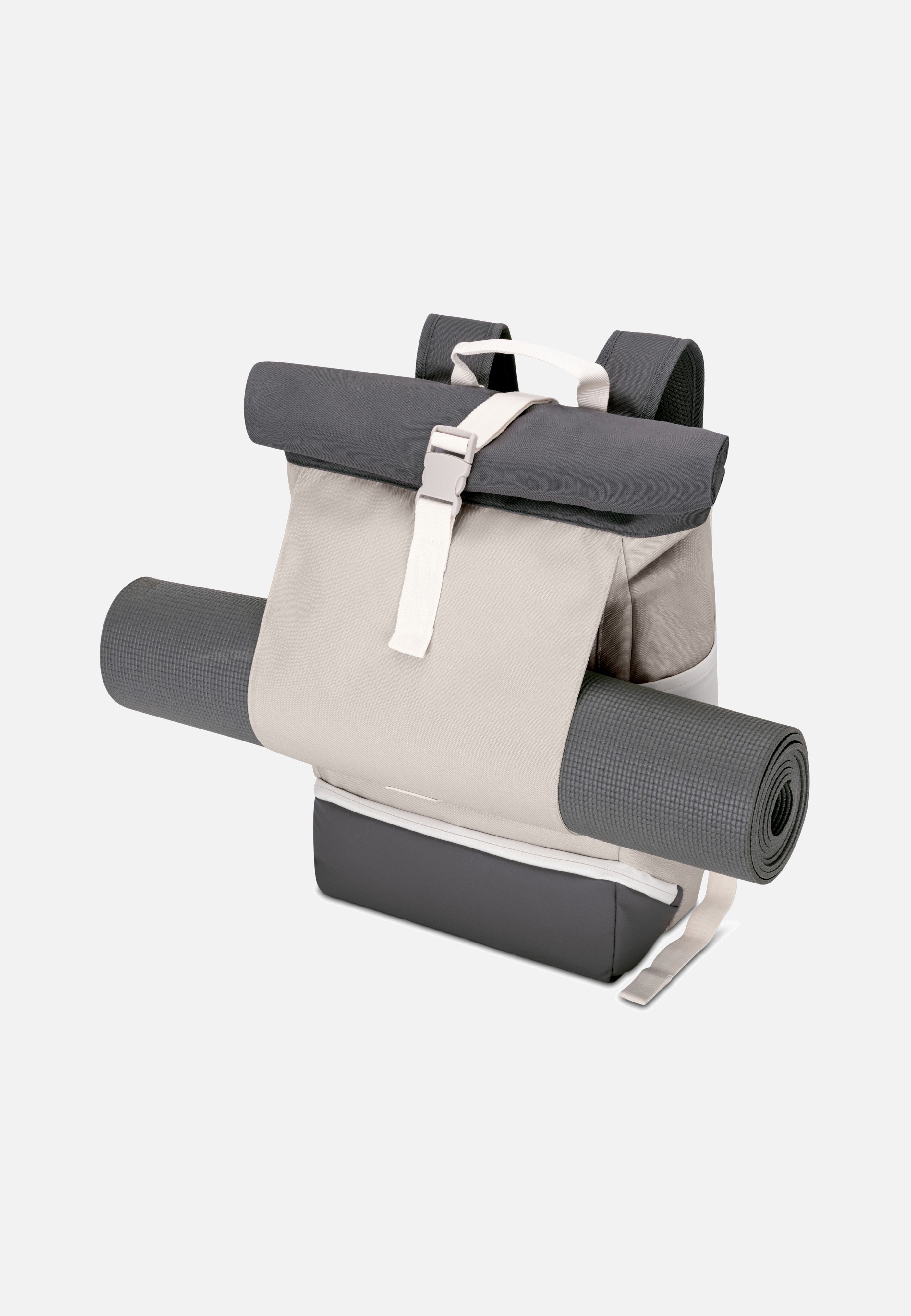 Johnny Urban - Allen Medium Sand-Grau - Rolltop Backpack | Neutral-Image