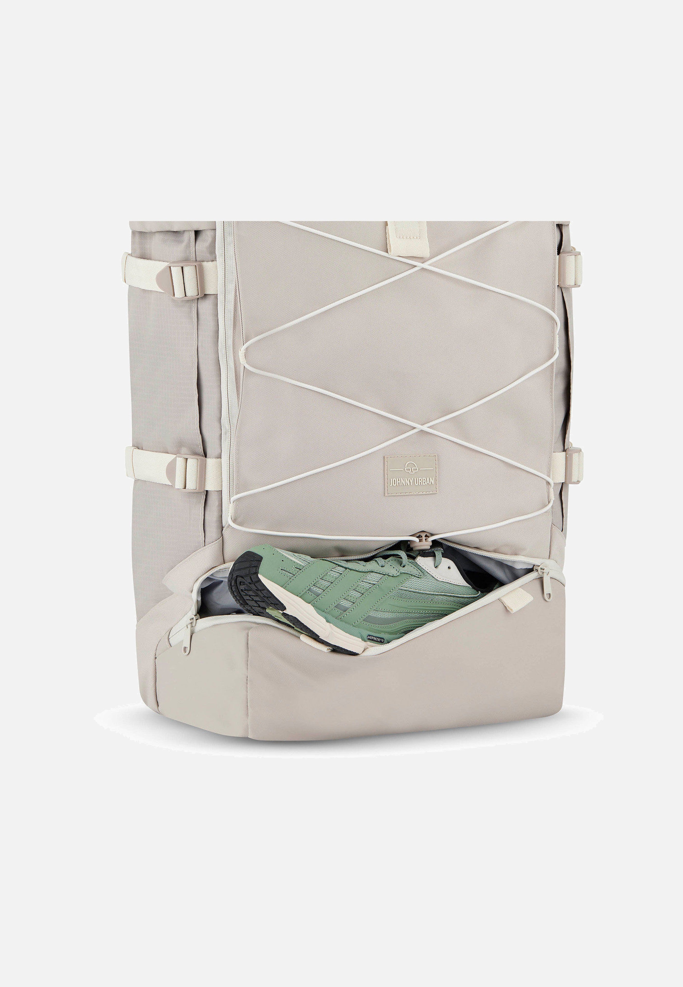 Johnny Urban - Allen XL Travel Sand - Rolltop Backpack | Neutral-Image