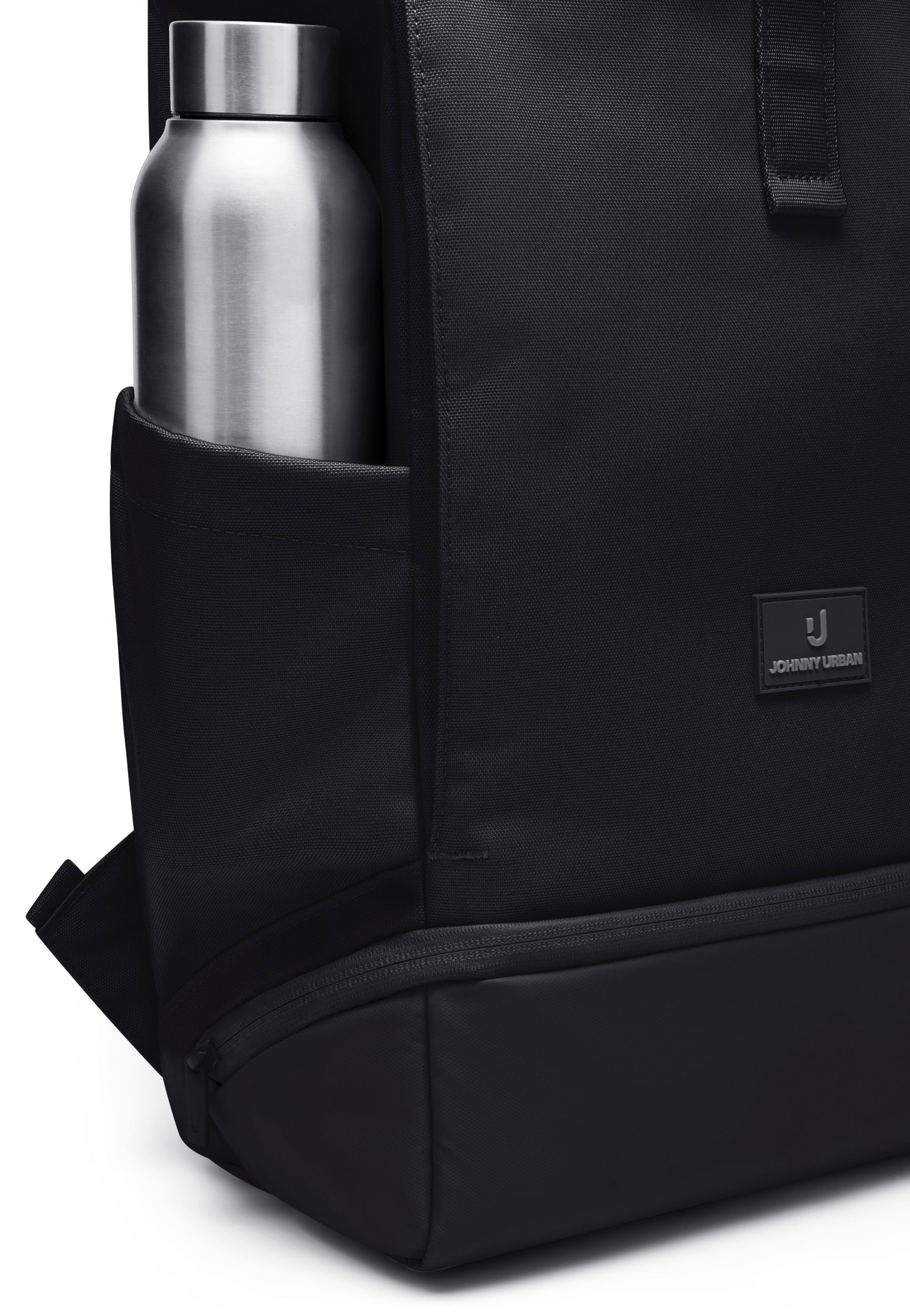 Johnny Urban Allen Medium Schwarz Rolltop Backpack