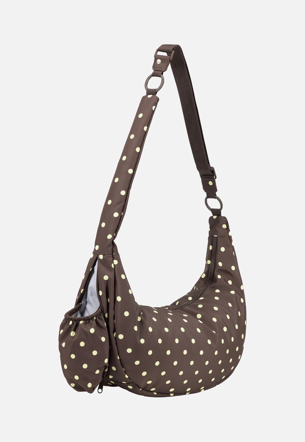 Johnny Urban Lou Large Brown Polka Dots Sac à bandoulière