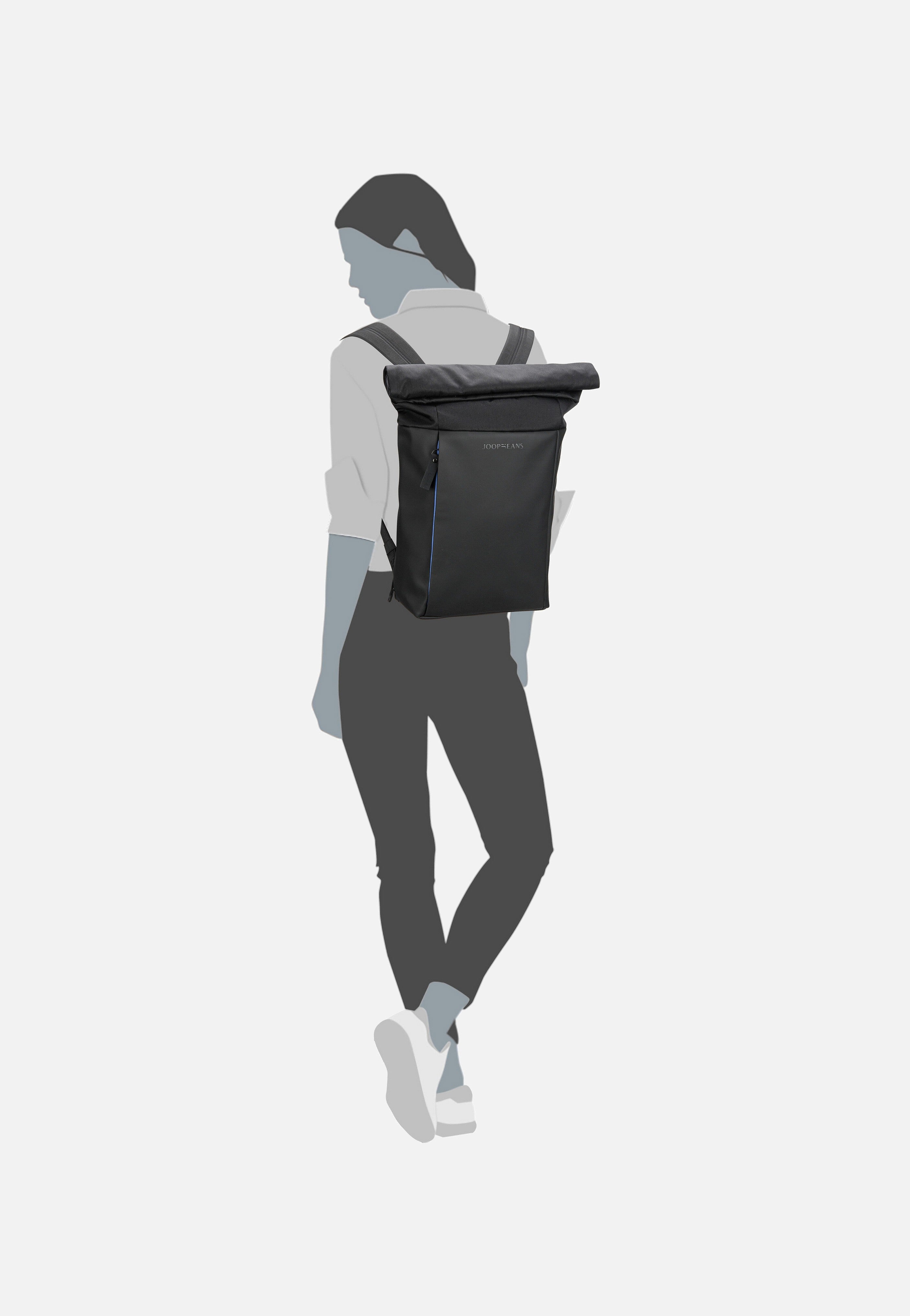 Joop - Atessa Tino SVZ Black - Rolltop Backpack | Neutral-Image