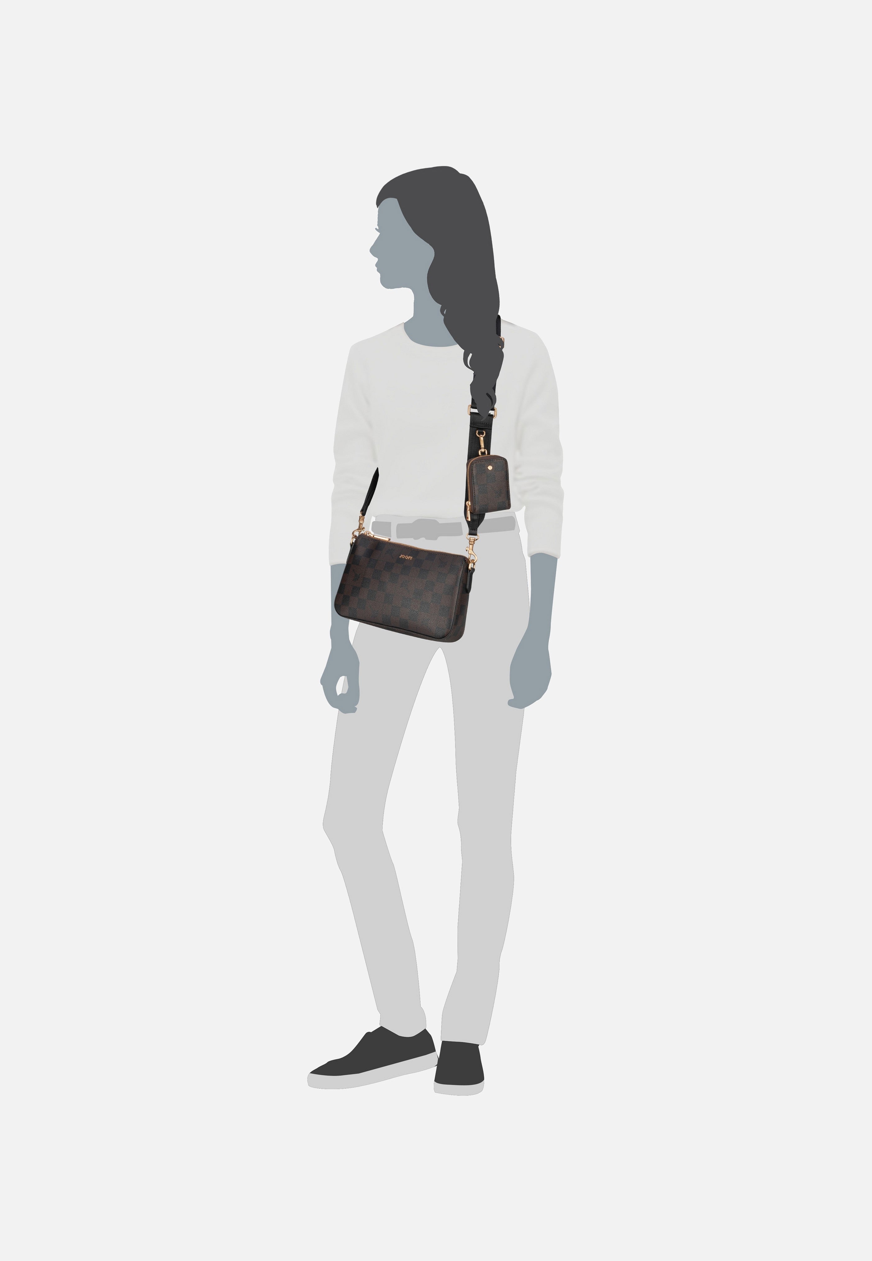 Joop - Cortina Piazza Jasmina SHZ Seal Brown - Crossbody Bag | Women-Image