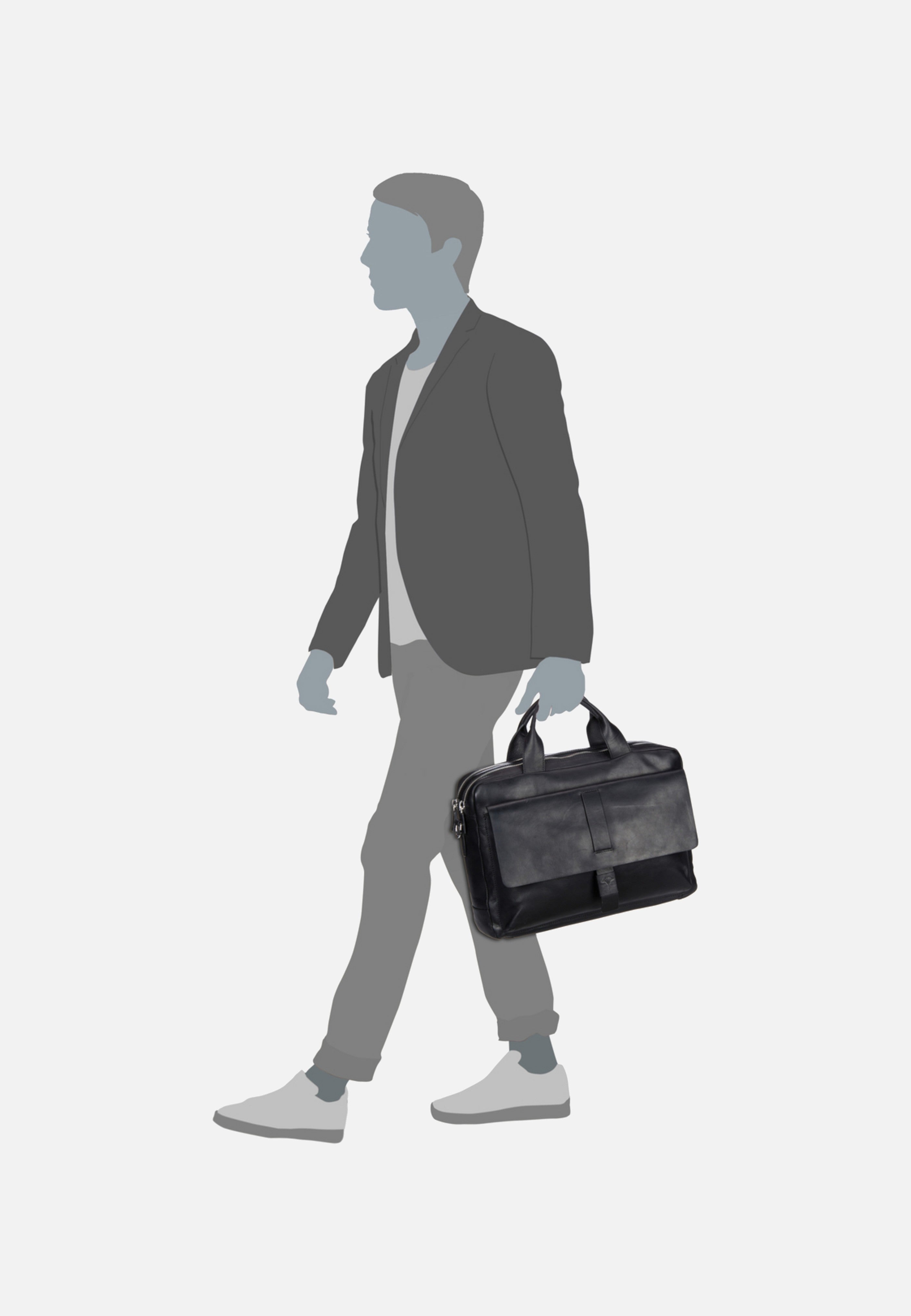 Joop - Loreto Pandion BriefBag MHZ Black - Briefcase | Men-Image