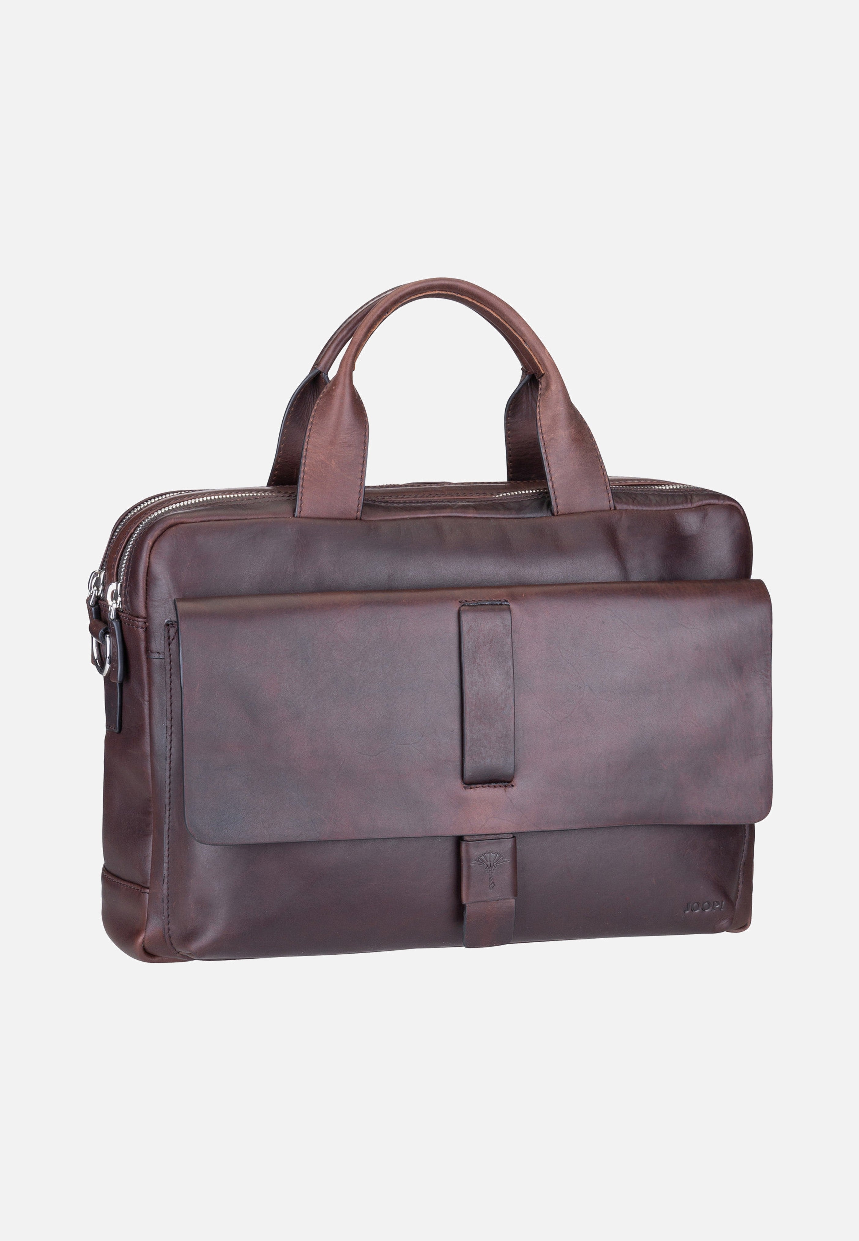 Joop - Loreto Pandion BriefBag MHZ Seal Brown - Briefcase | Men-Image