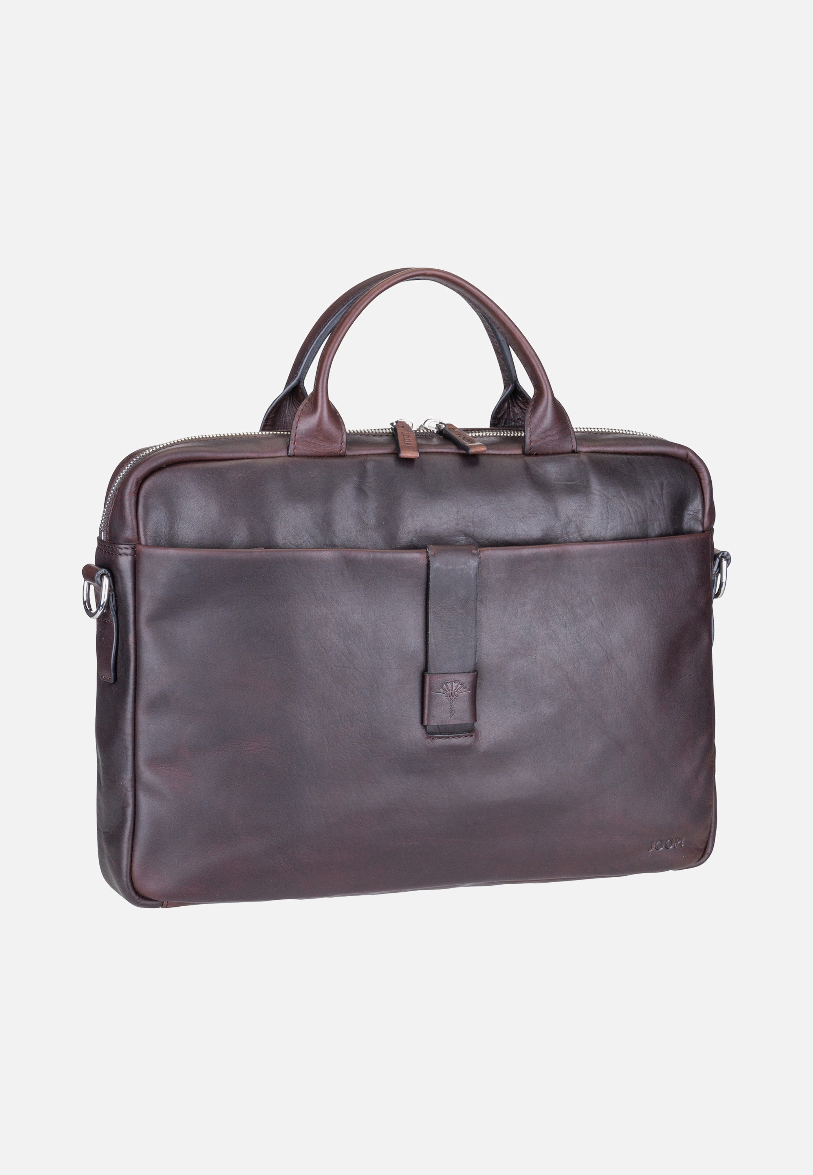 Joop - Loreto Pandion BriefBag SHZ Seal Brown - Briefcase | Men-Image