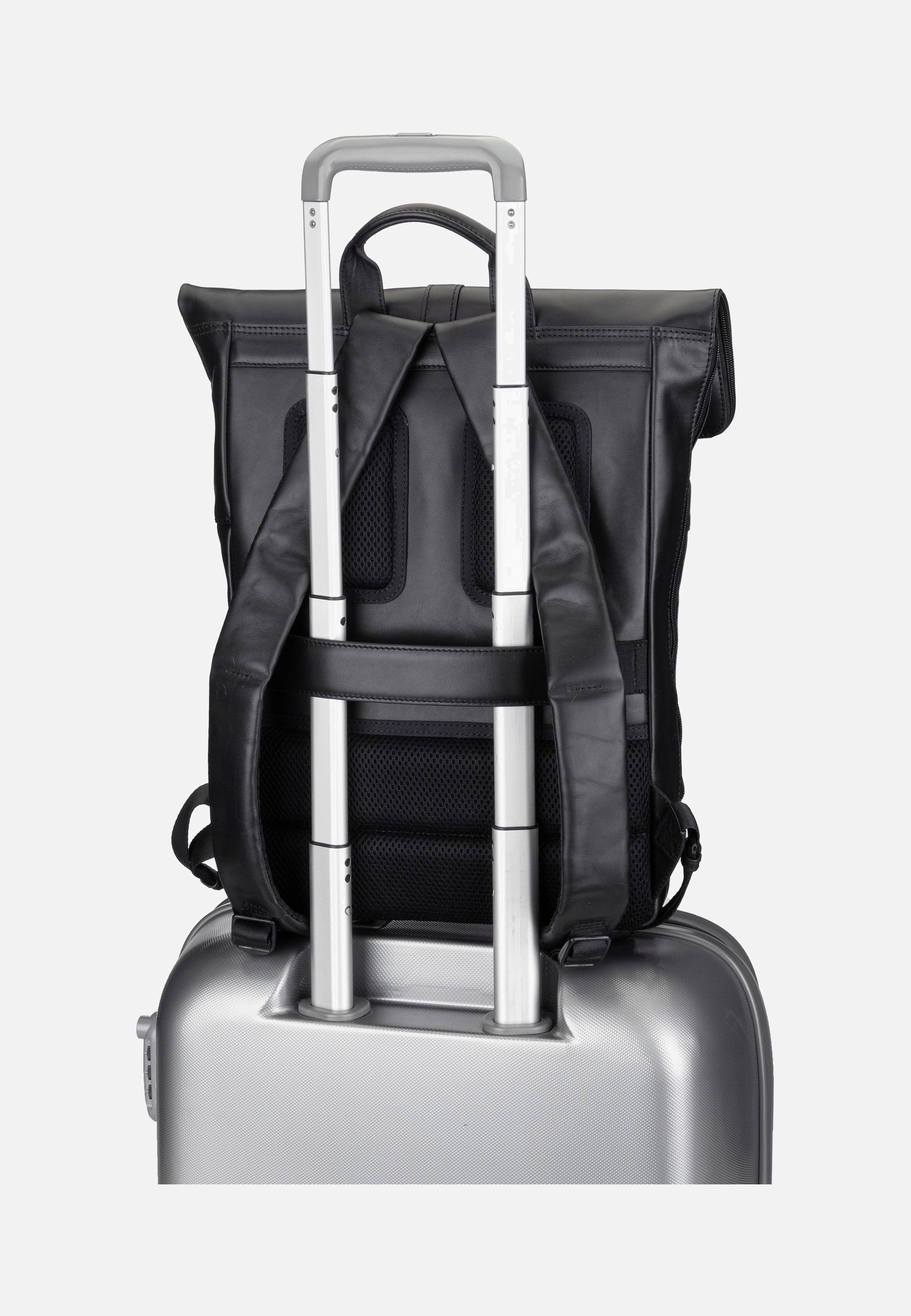 Jost - Aarhus 9124 Schwarz - Rolltop Backpack | Men-Image