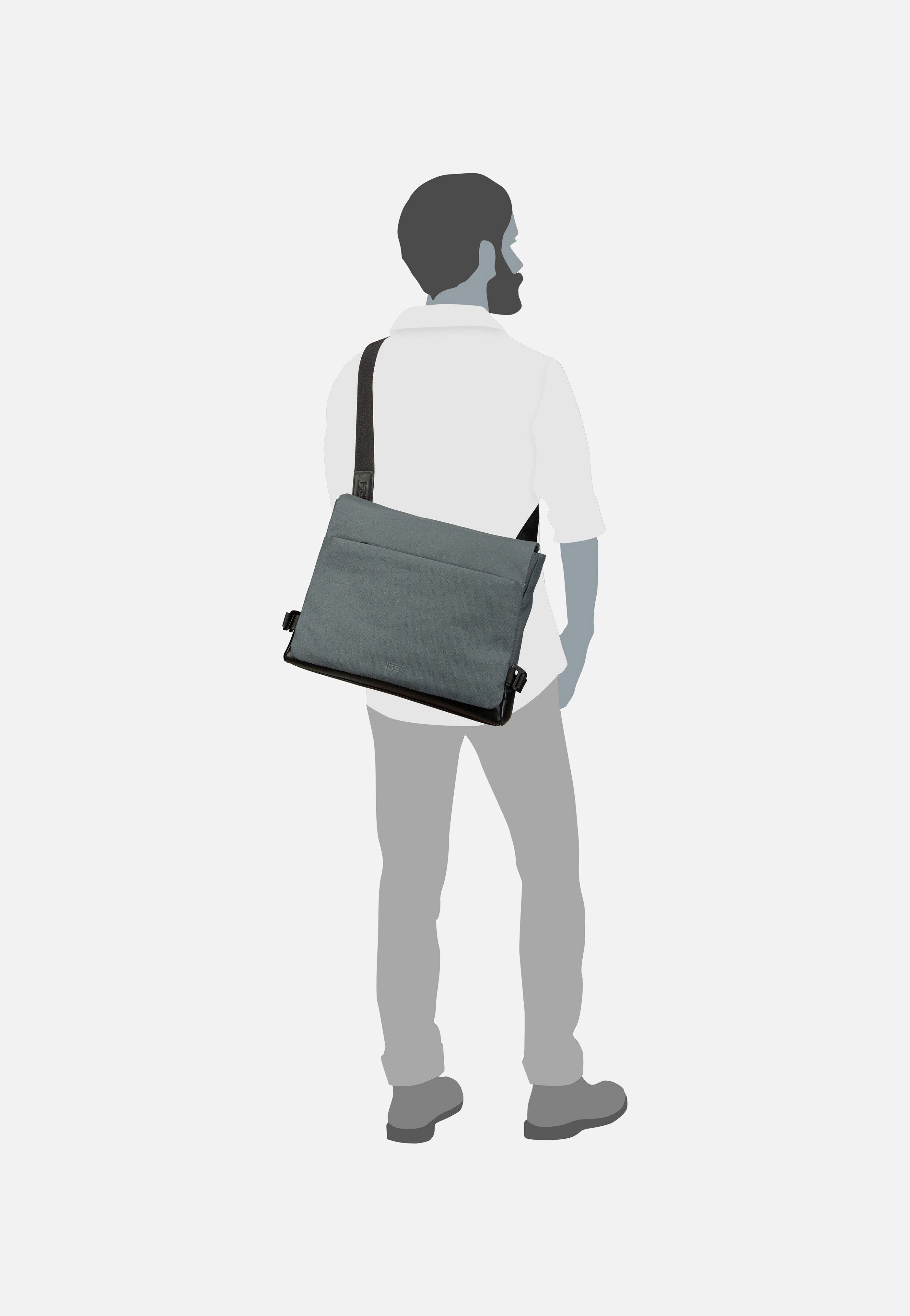 Jost - Borgholm L 5302 Blaugrau - Messenger Bag | Men-Image
