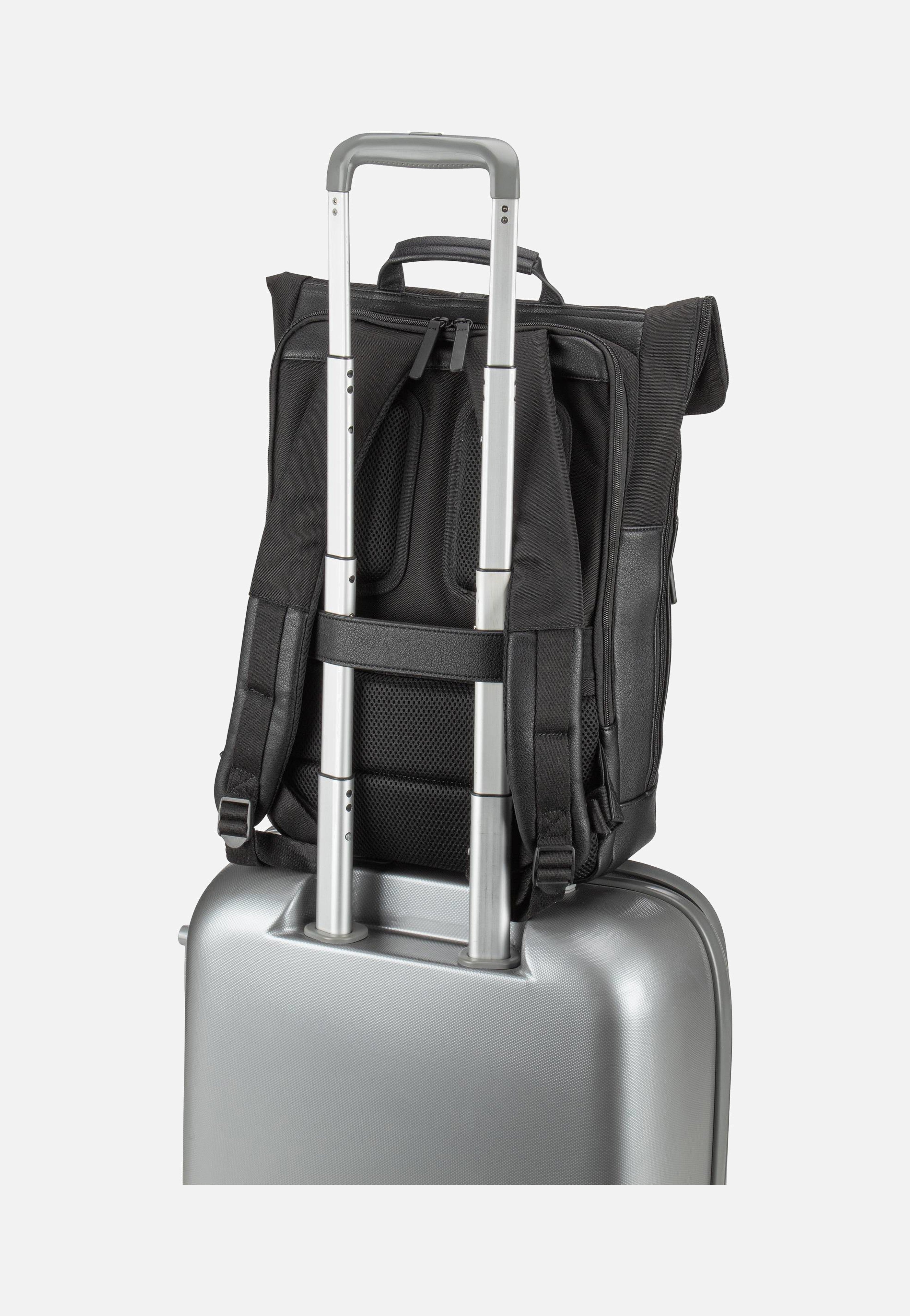 Jost - Riga Courier Black - Rolltop Backpack | Men-Image