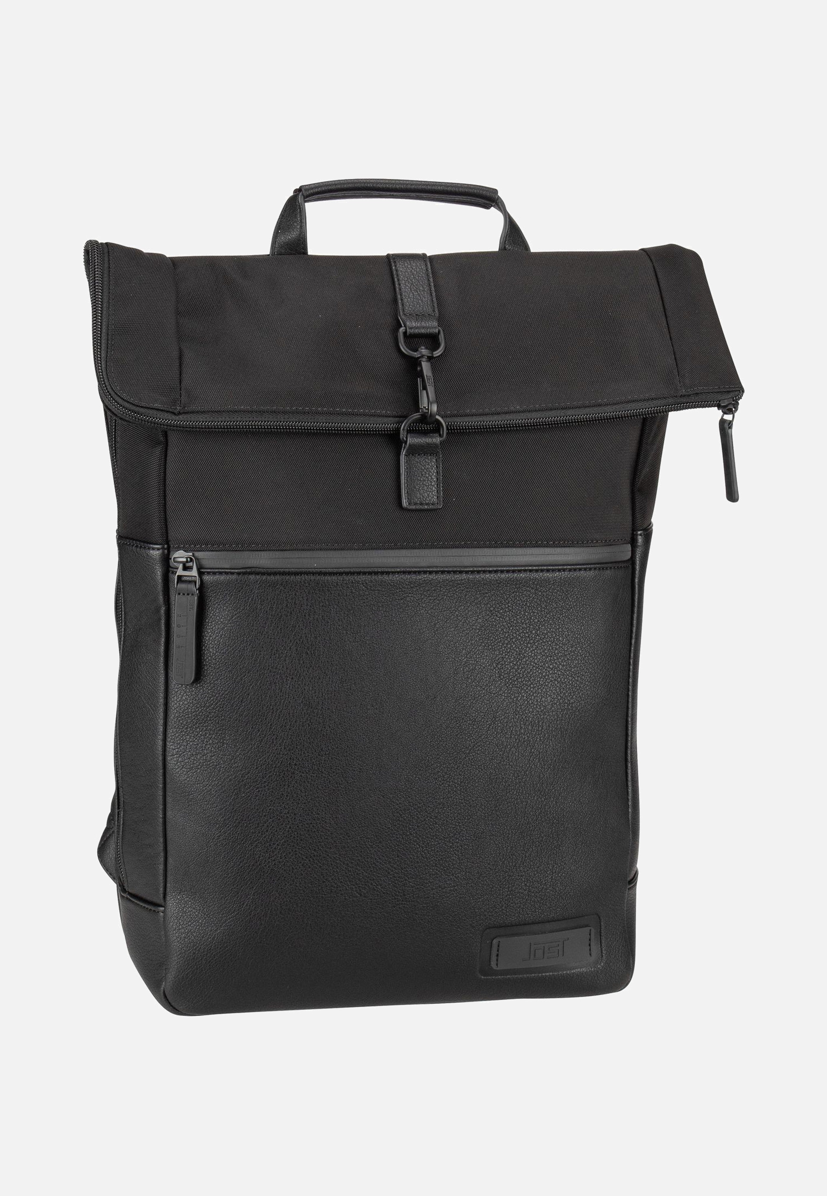 Jost - Riga Courier Black - Rolltop Backpack | Men-Image