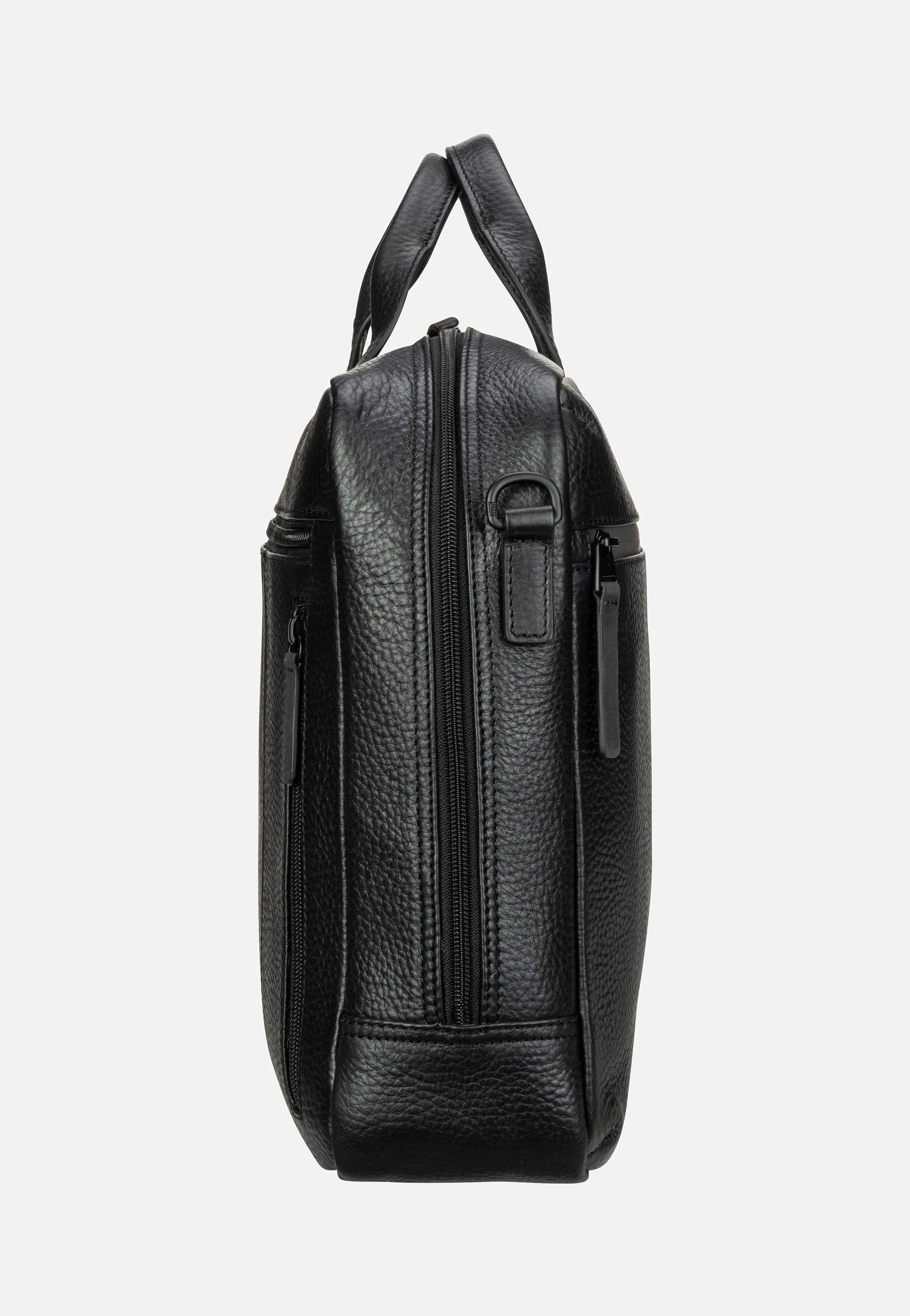 Jost - Stockholm Business Bag M 1 Comp Black - Briefcase | Men-Image