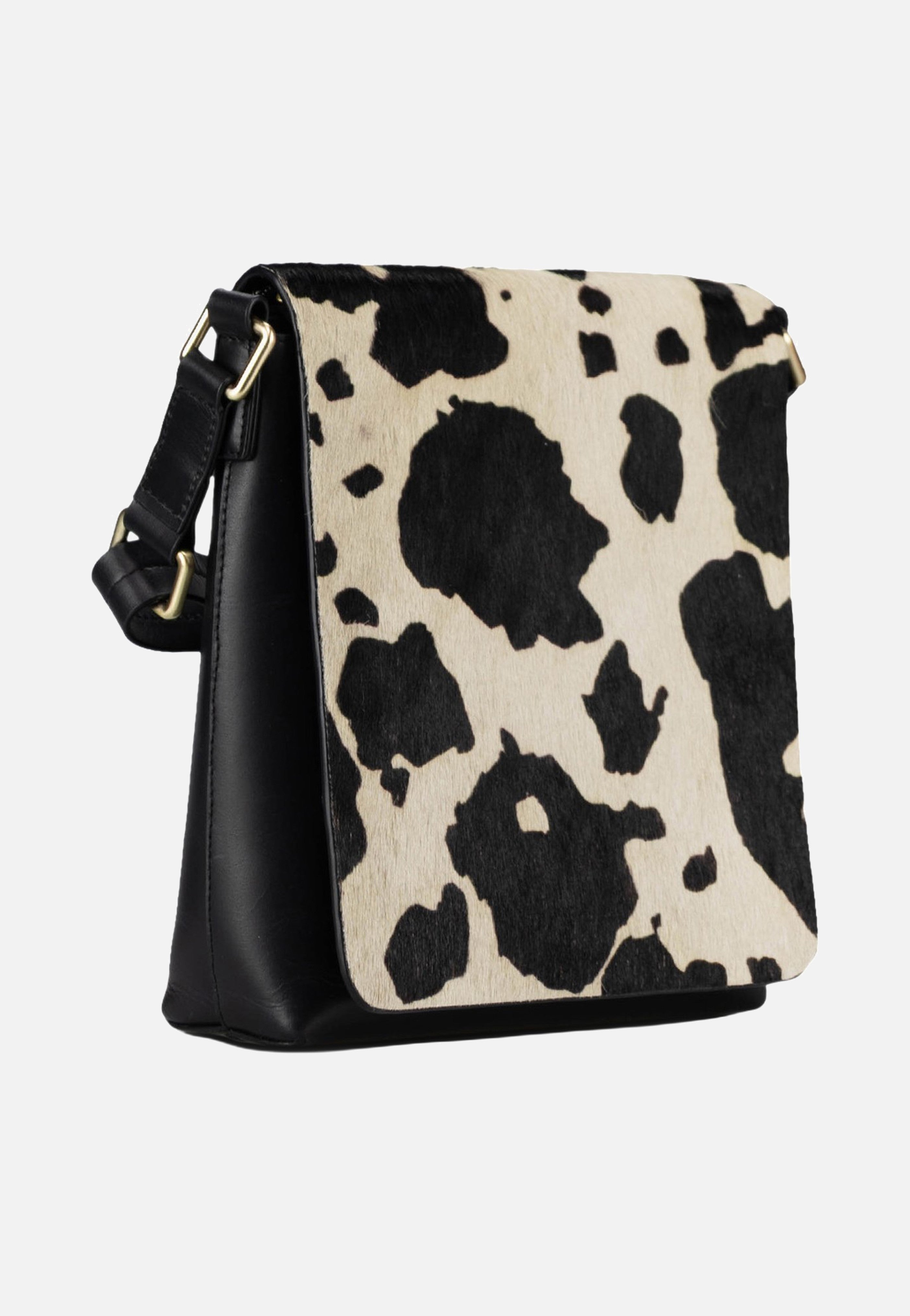 Jost Furry Cow Shoulder Bag S 3124 Black Shoulder Bag