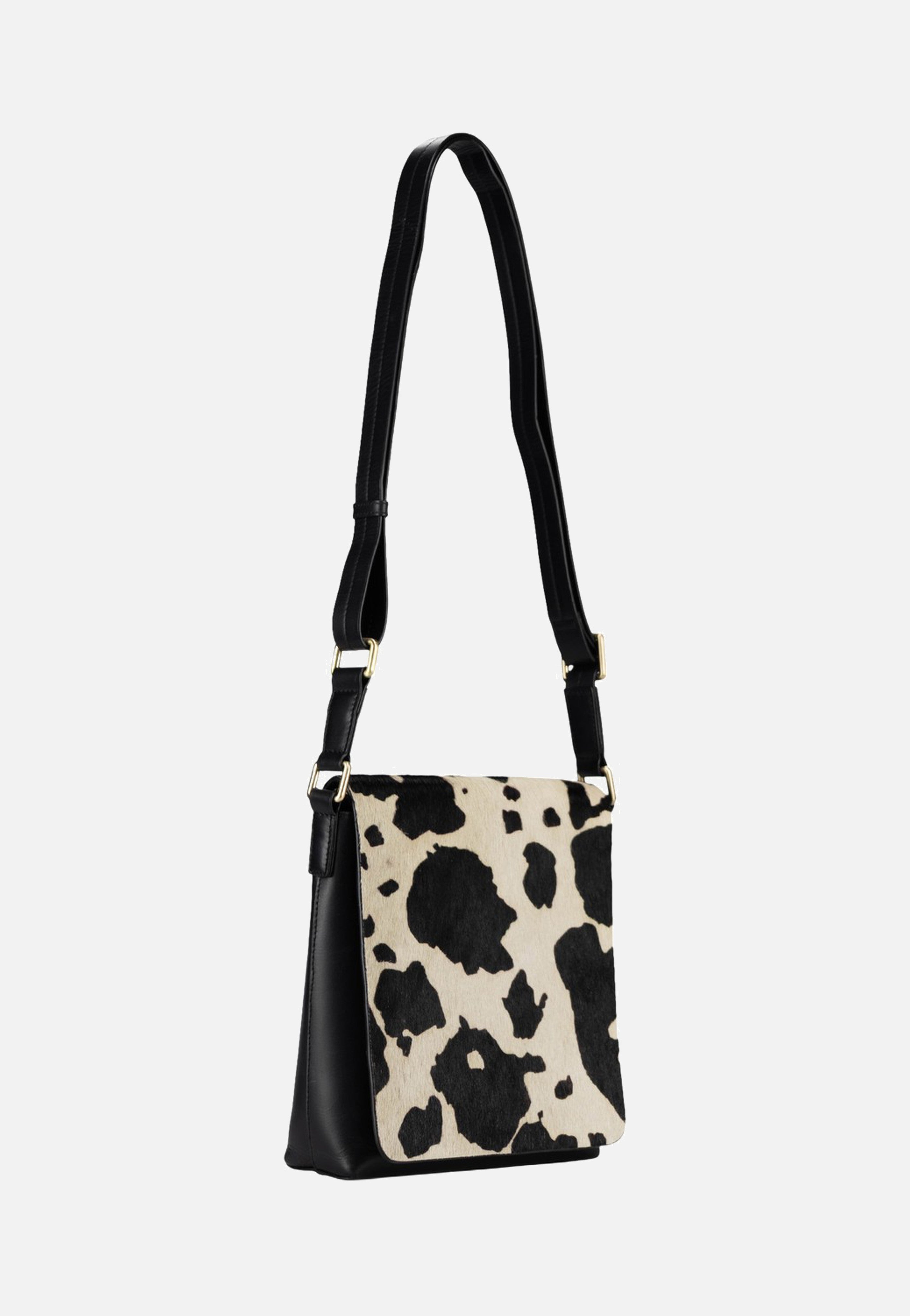 Jost Furry Cow Shoulder Bag S 3124 Black Shoulder Bag