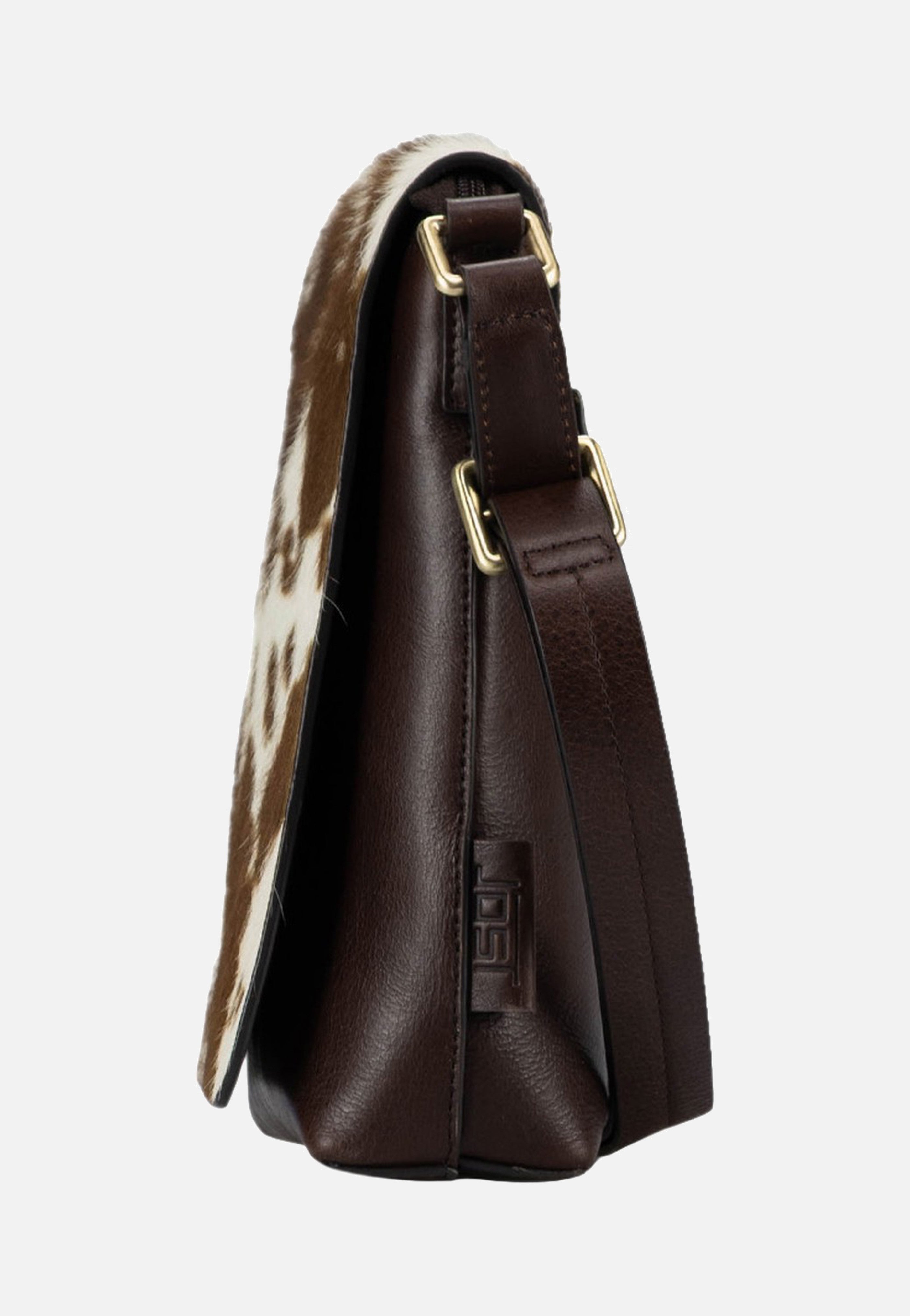 Jost Furry Cow Shoulder Bag S 3124 Brown Shoulder Bag