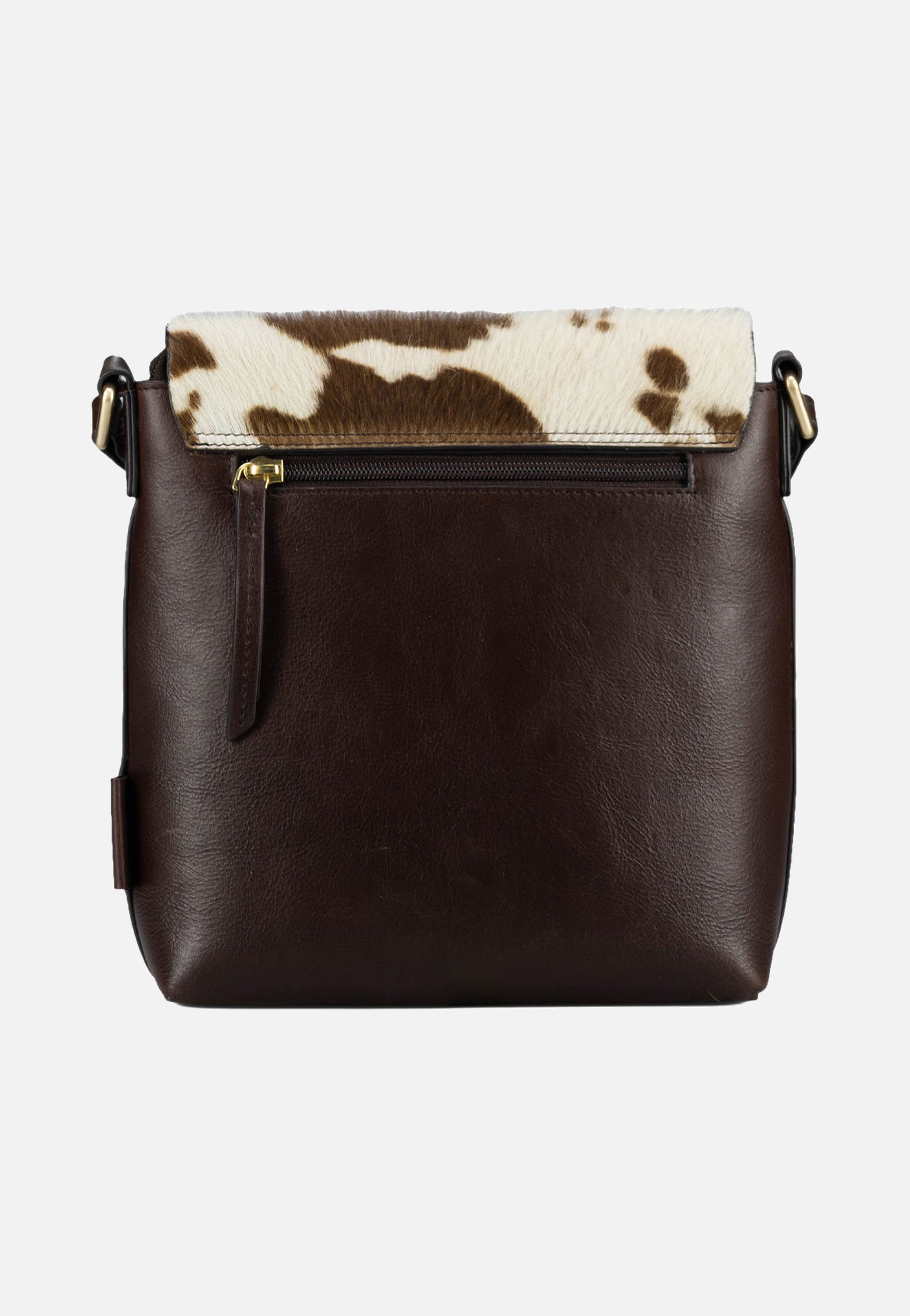 Jost Furry Cow Shoulder Bag S 3124 Brown Shoulder Bag