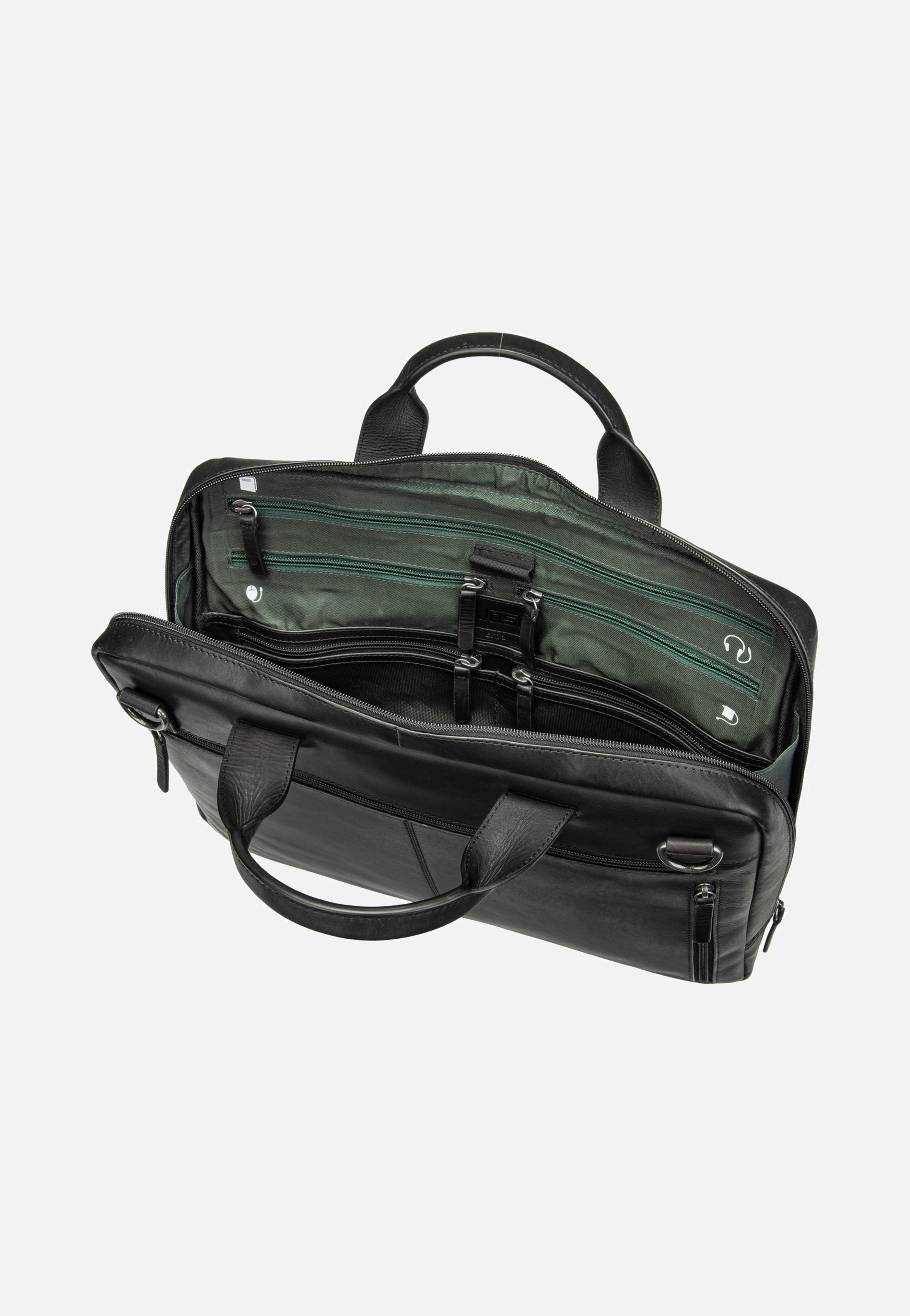 Jost Lund Business S 6743 Schwarz Briefcase
