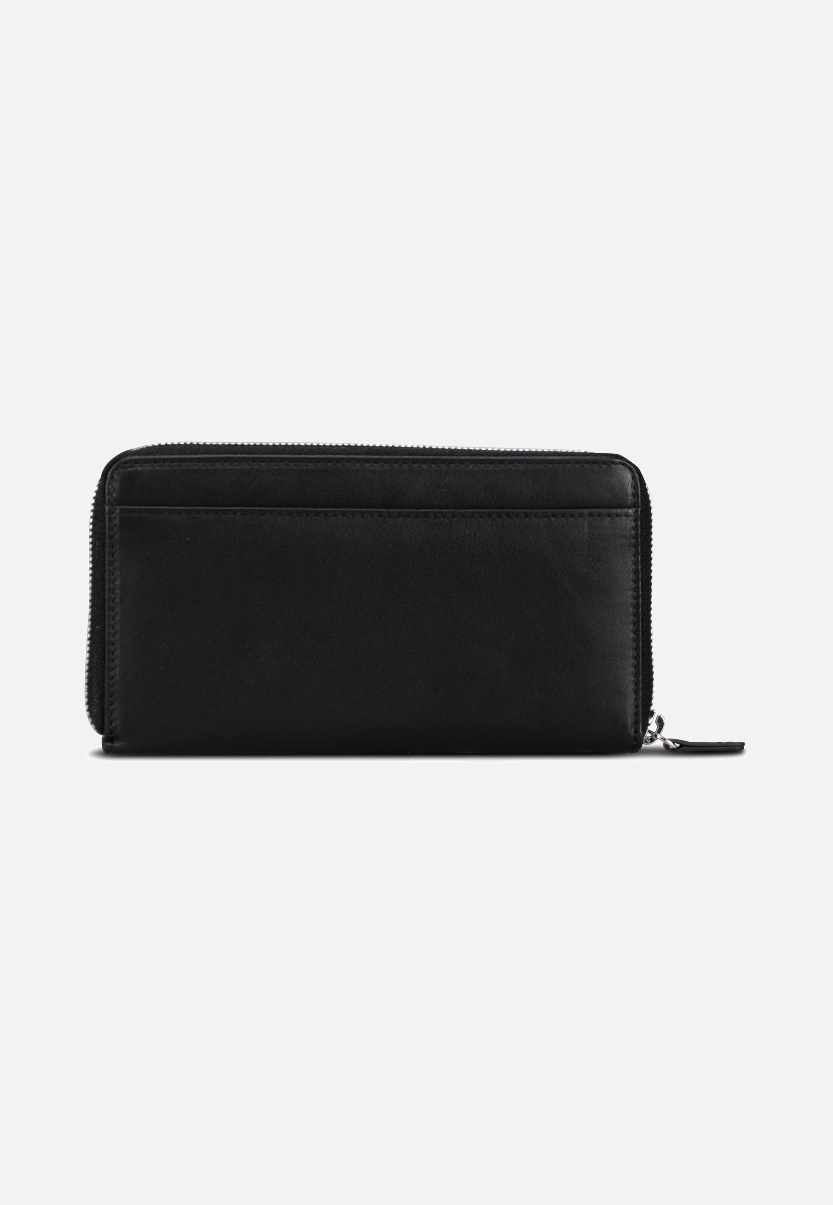 Jost Odense Zip 6330 Large Black Wallet
