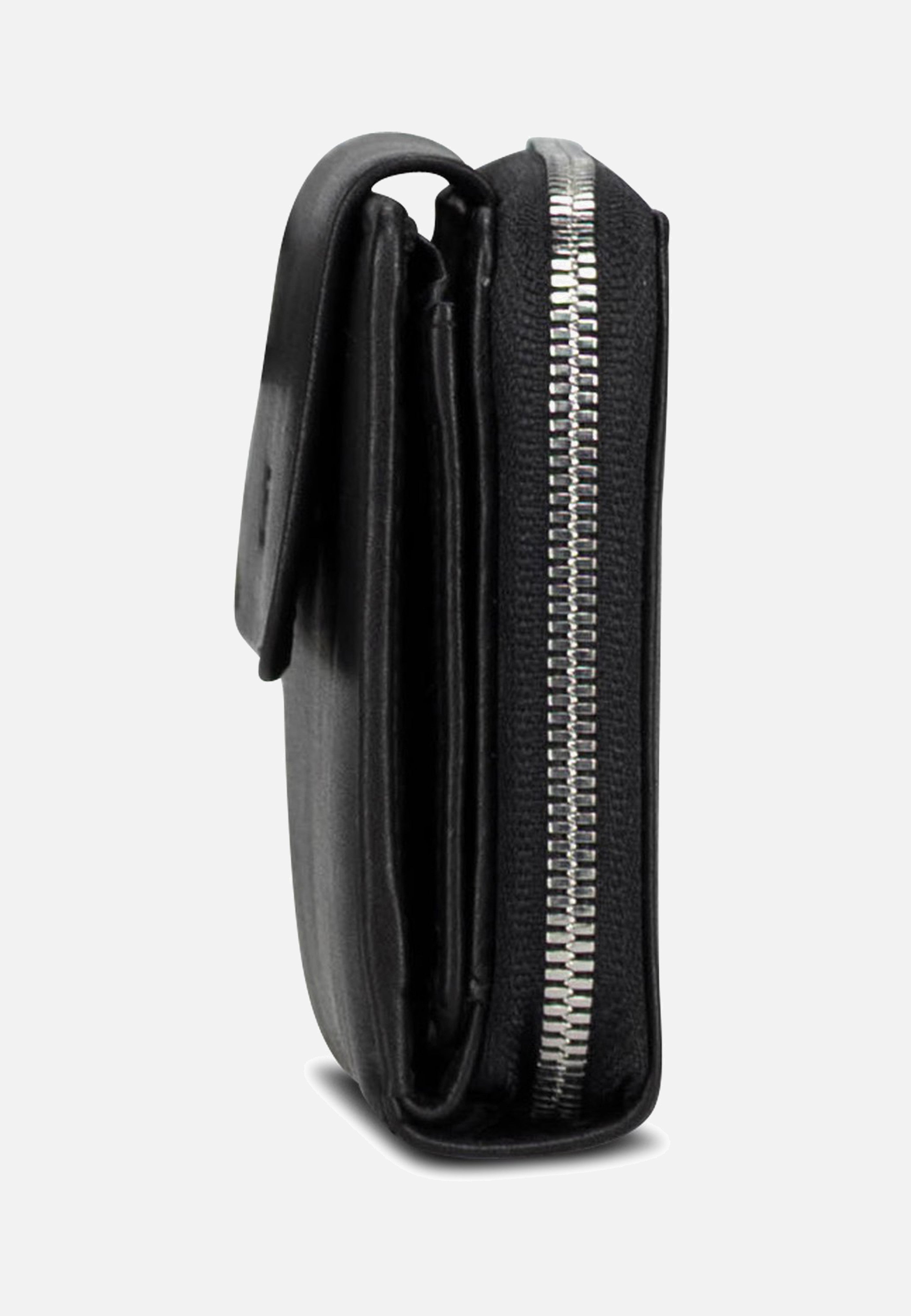 Jost Odense Zip 6331 Medium Black Wallet