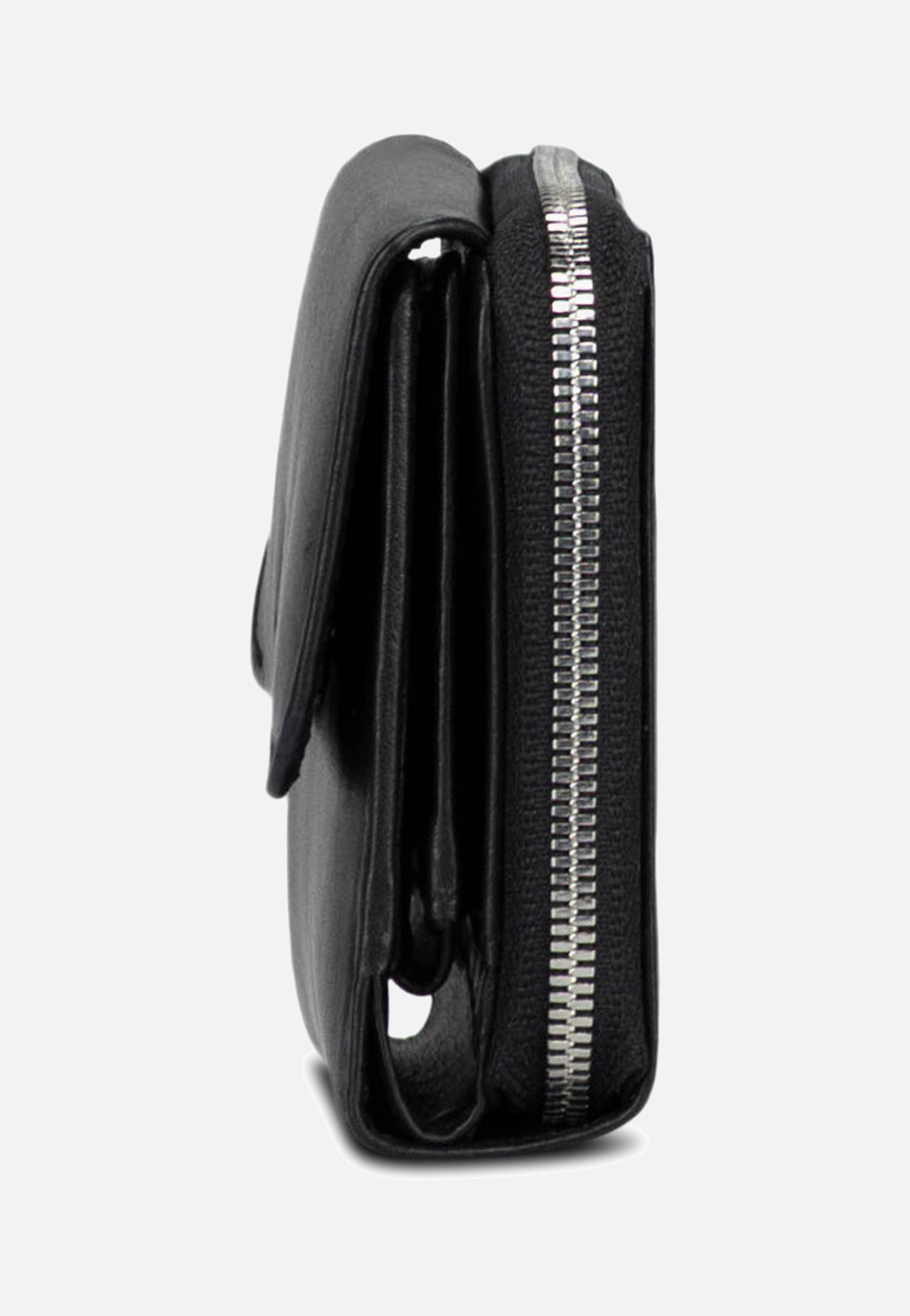 Jost Odense Zip 6332 Medium Black Wallet