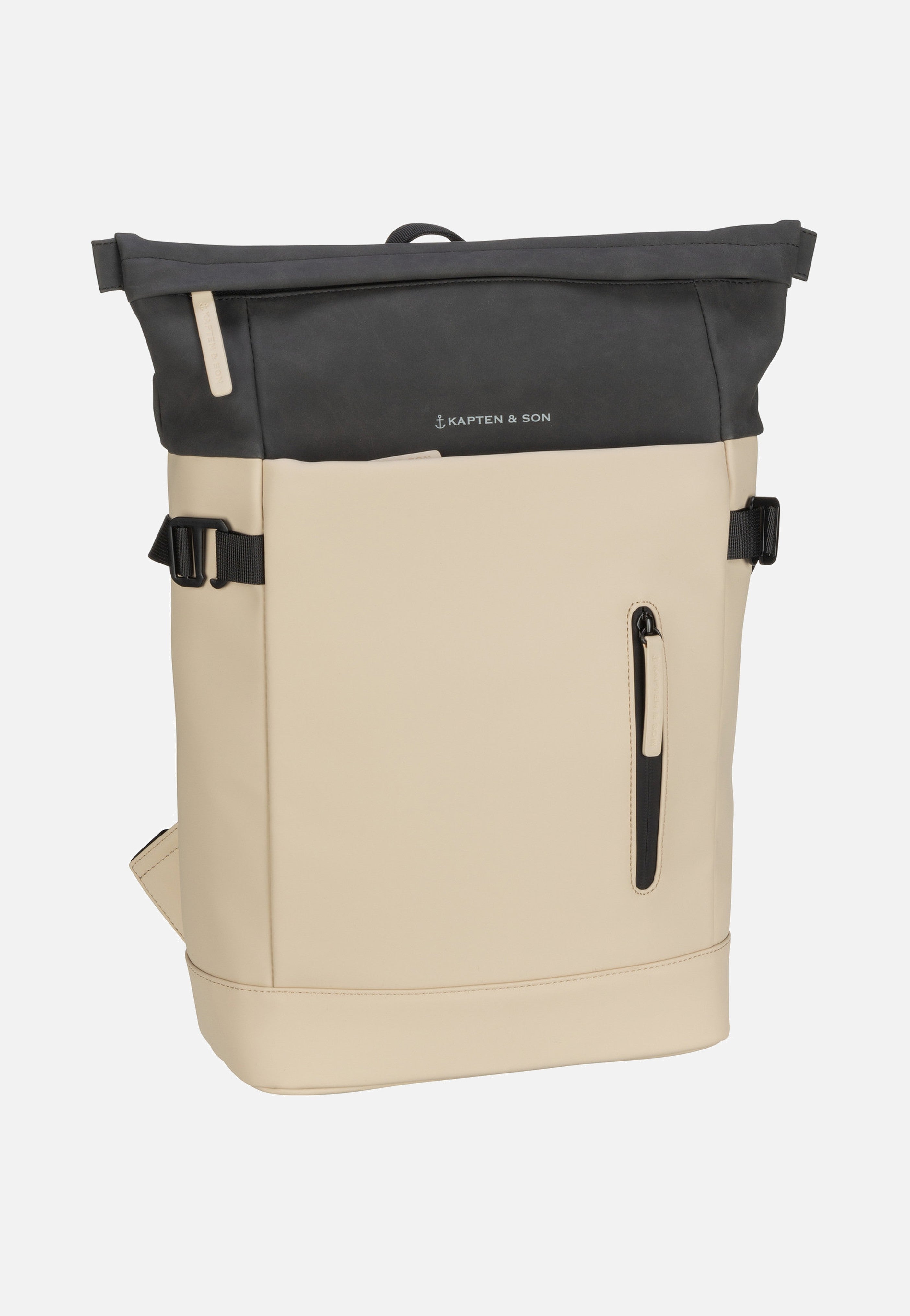 Kapten & Son Aarhus Cream Black Backpack
