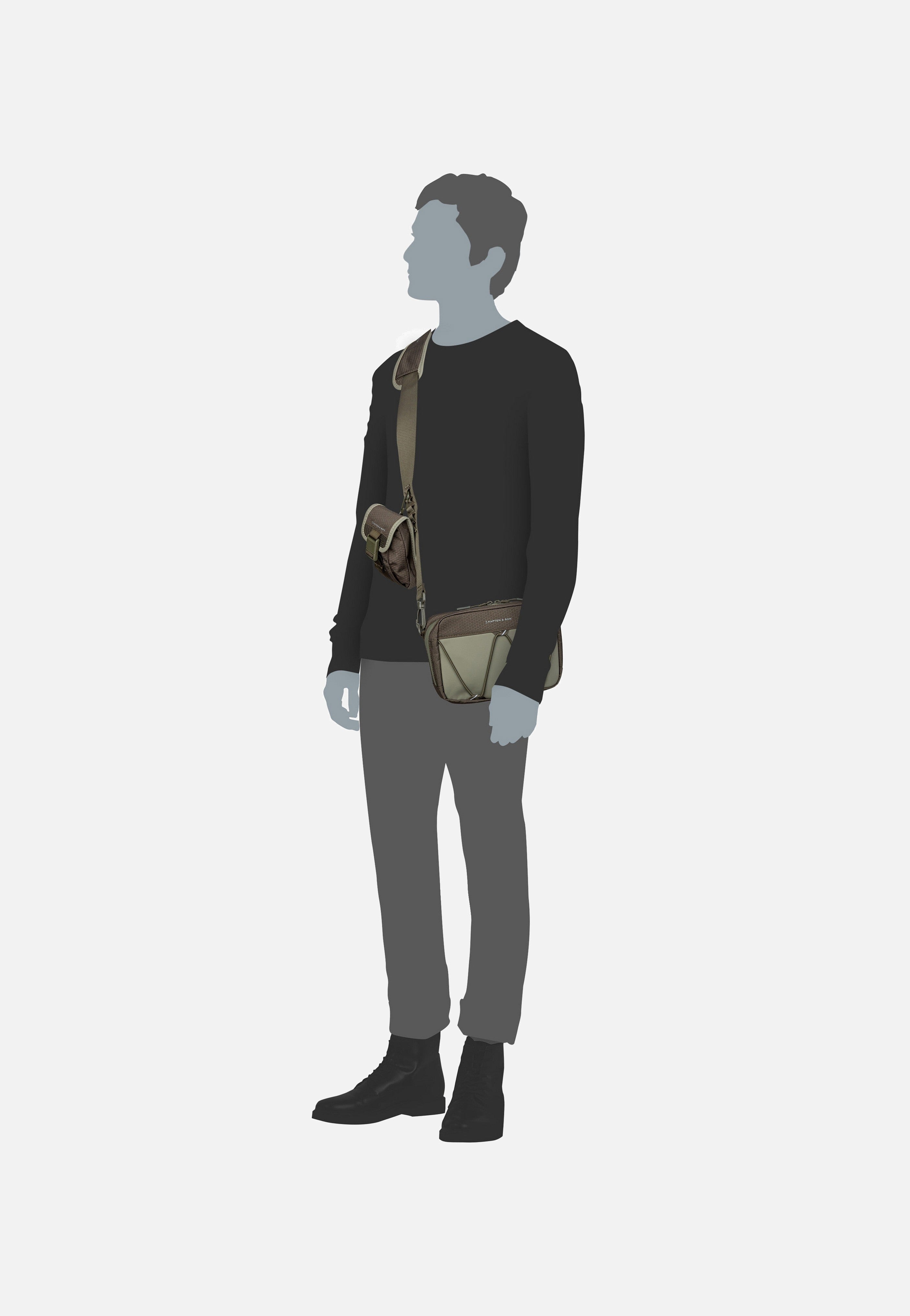 Kapten & Son - Banff Chestbag Forest Green - Crossbody Bag | Neutral-Image