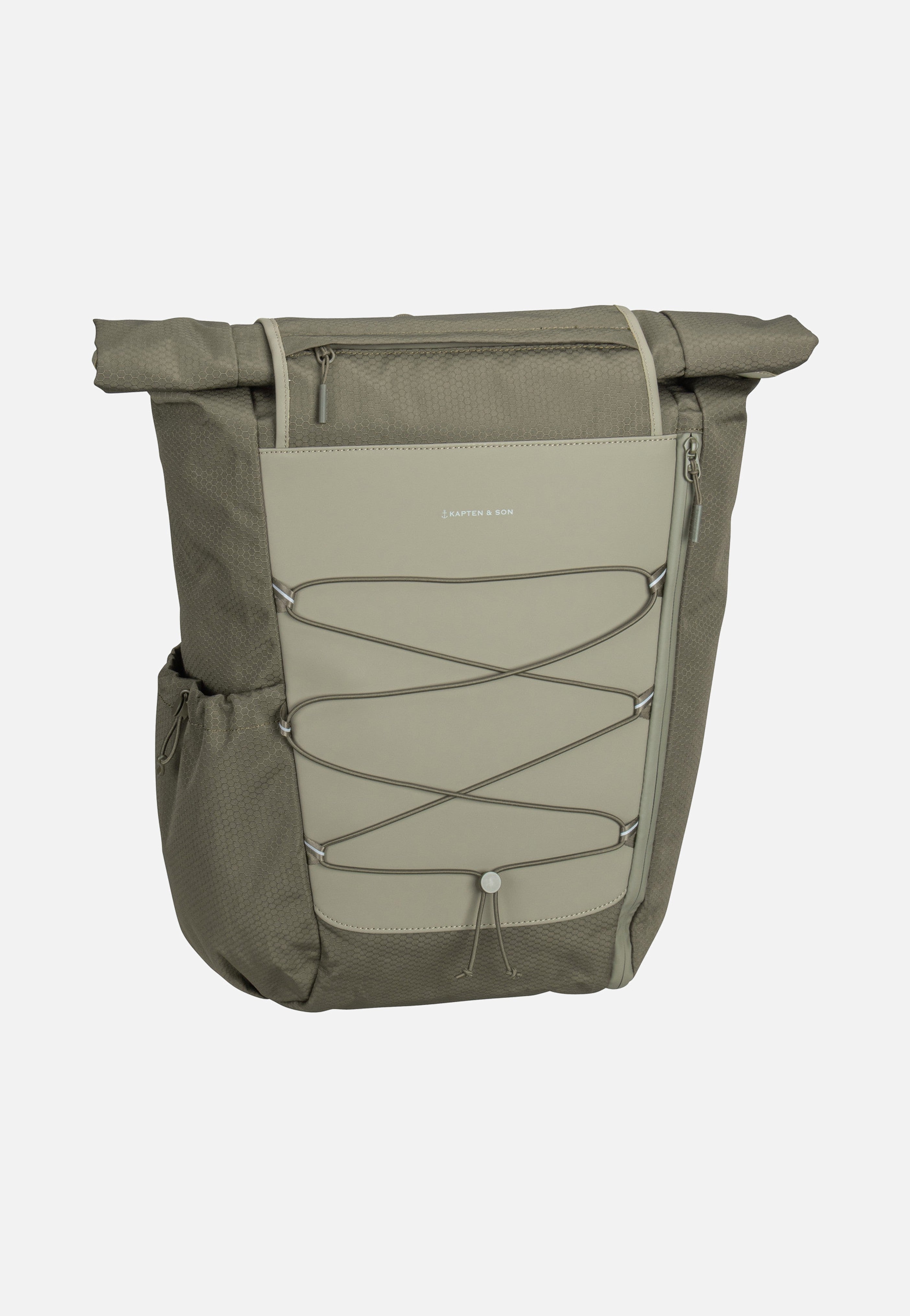 Kapten & Son - Banff Forest Green - Rolltop Backpack | Neutral-Image