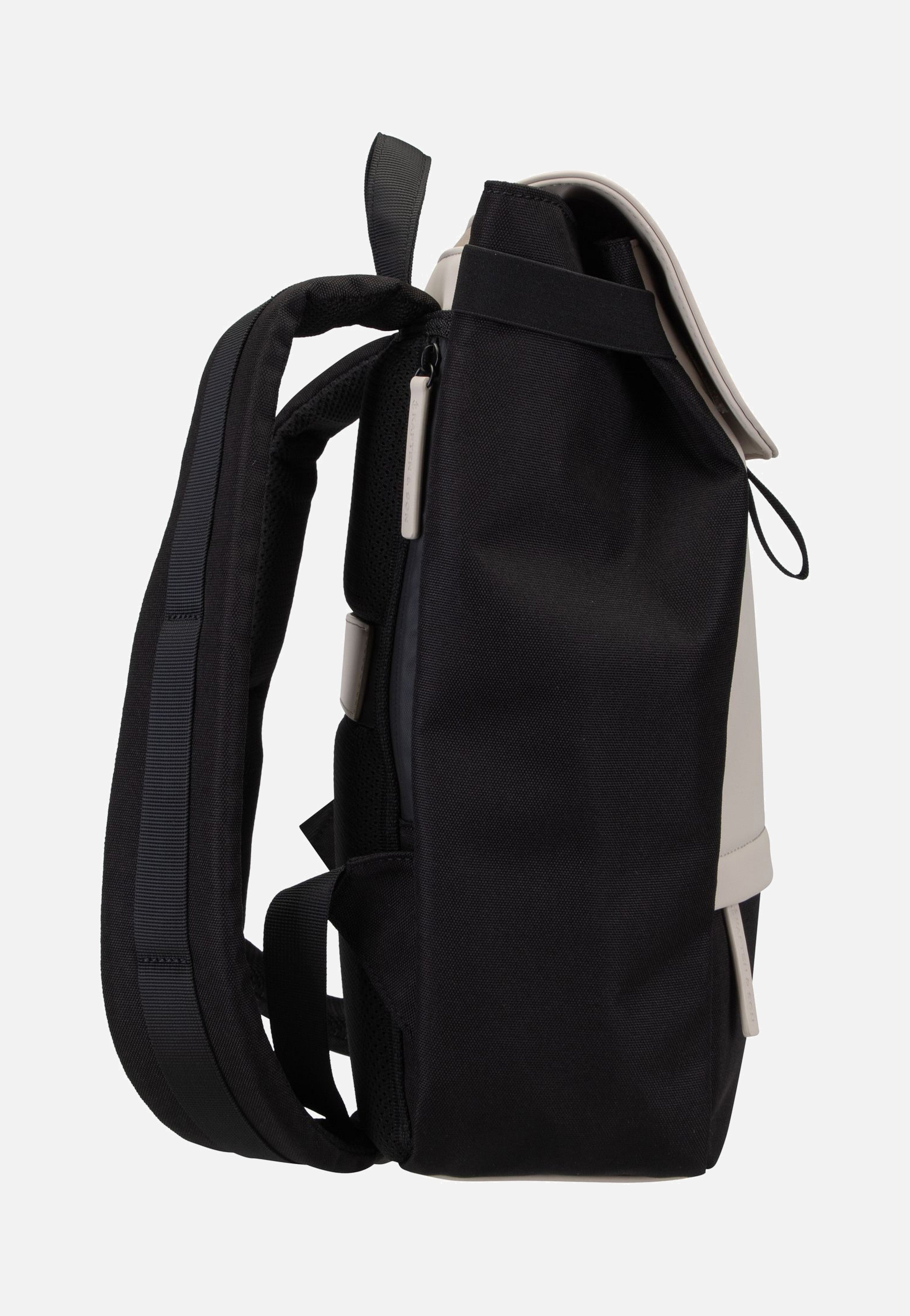 Kapten & Son Fyn Cream Black Backpack