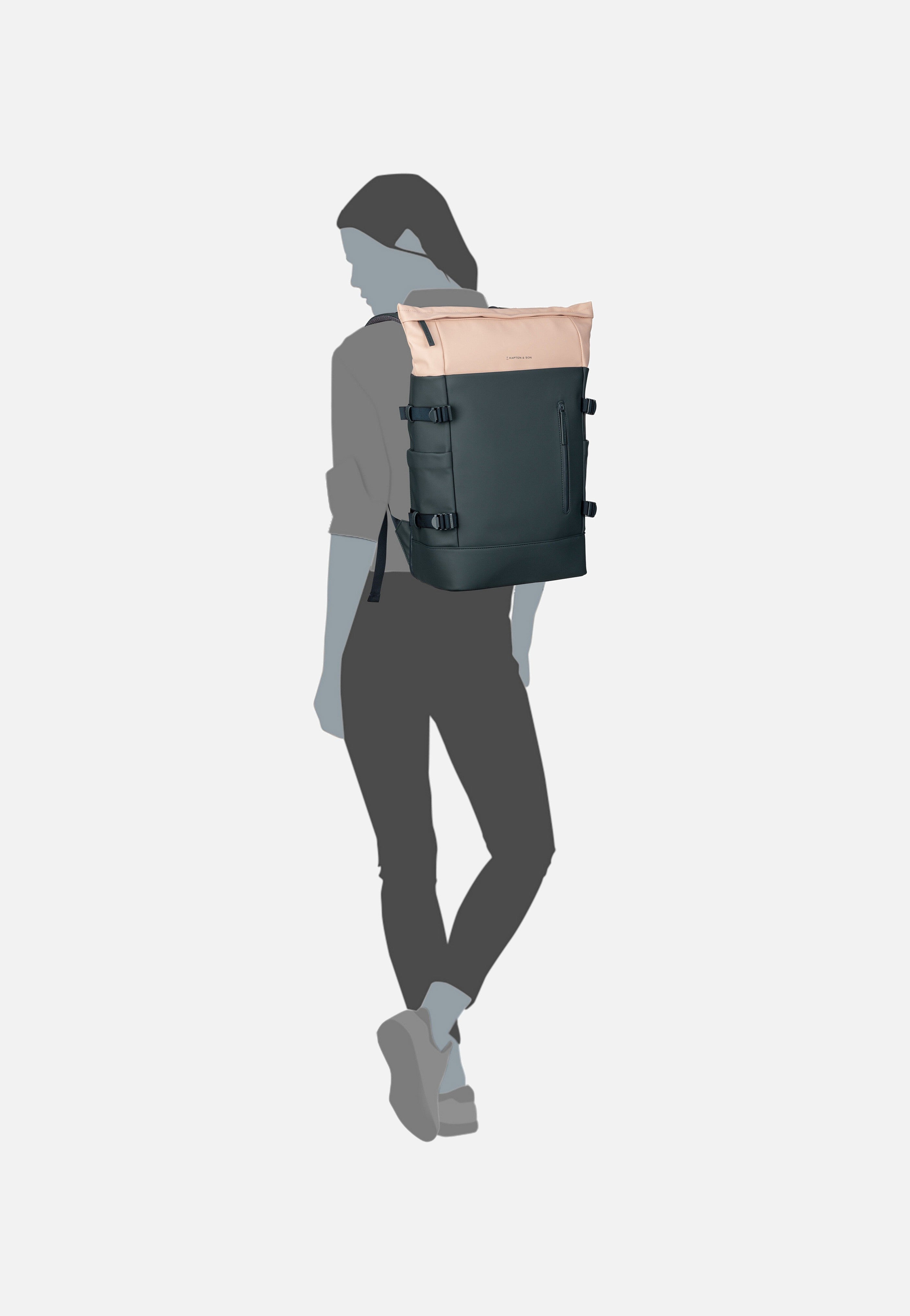 Kapten & Son Helsinki Pro Navy Blush Backpack