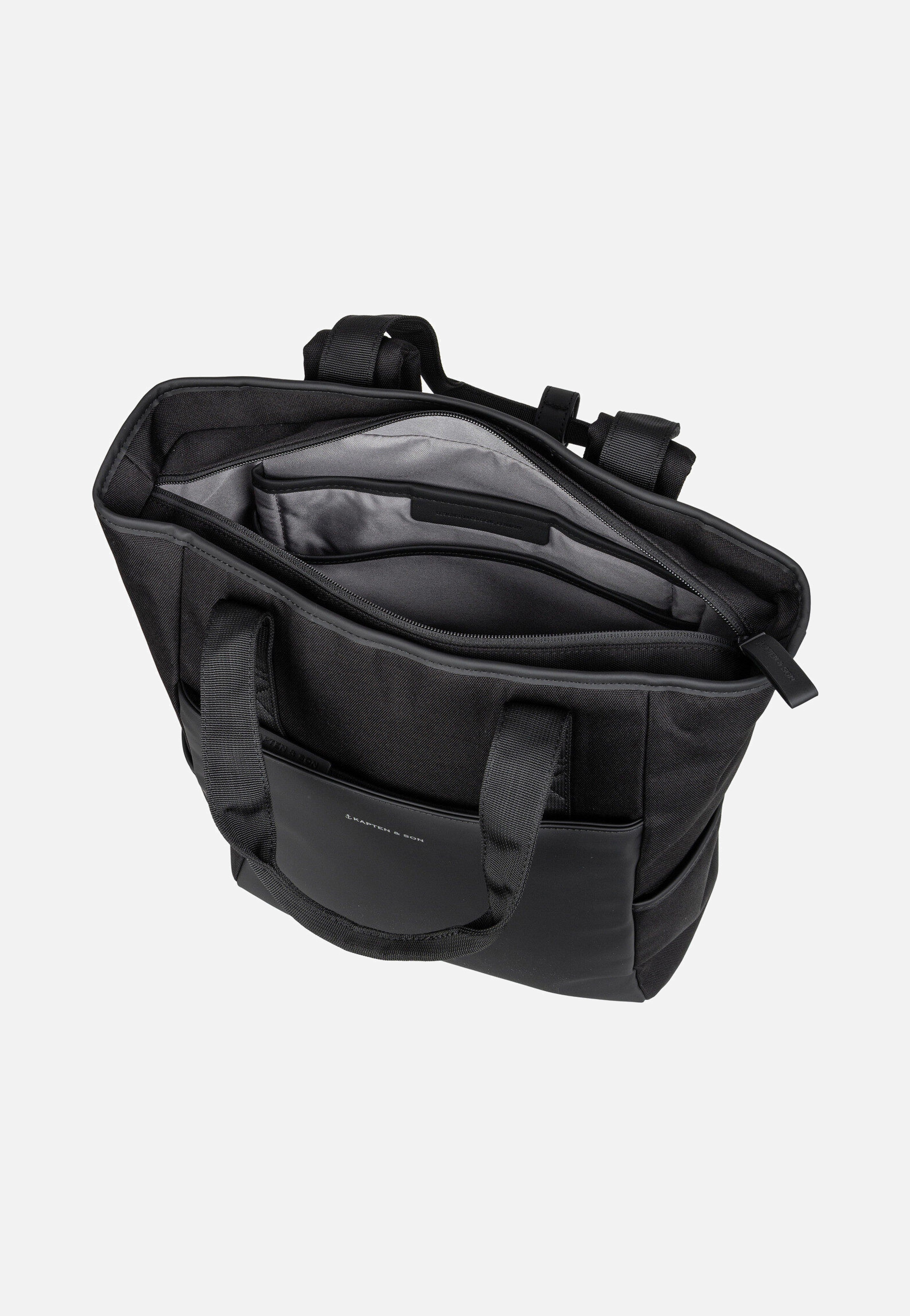 Kapten & Son - Lindby Diaper BP All Black - Backpack | Neutral-Image