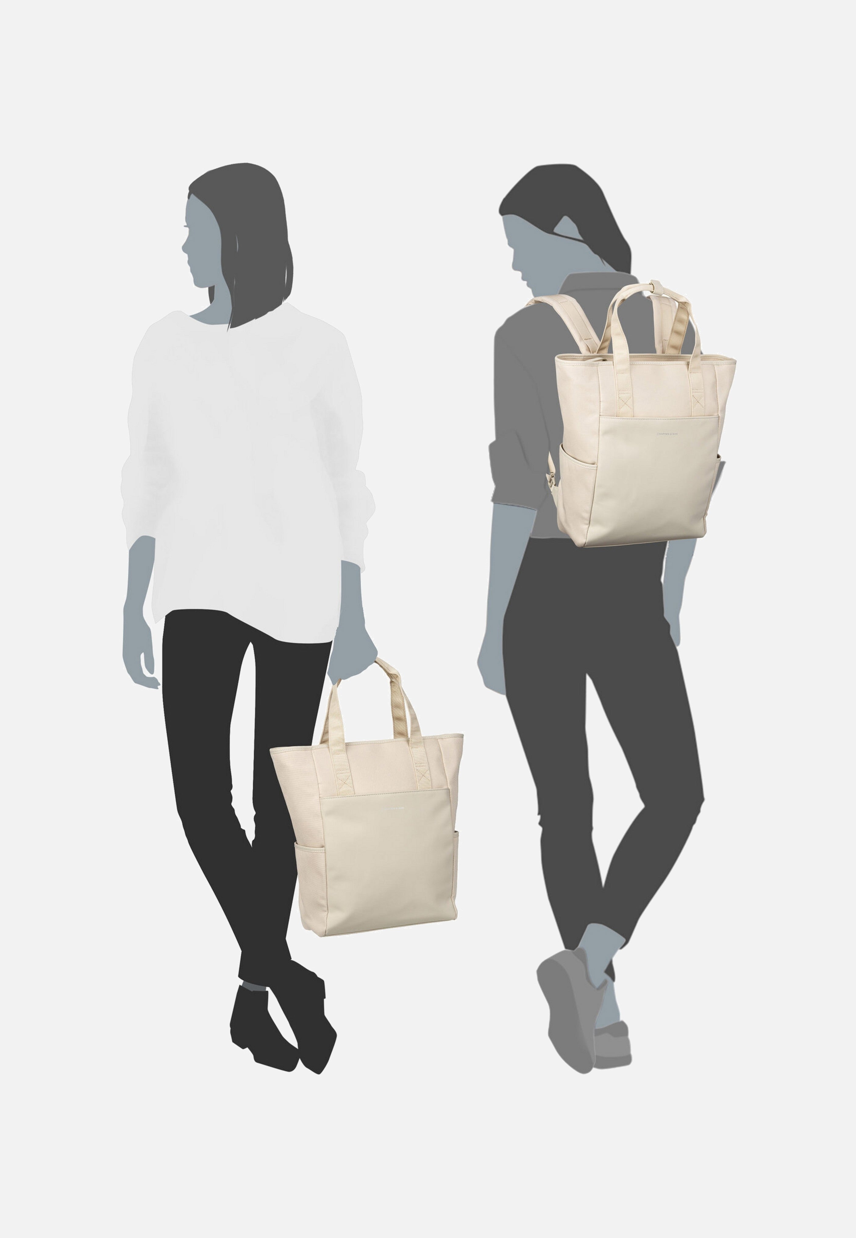 Kapten & Son - Lindby Diaper BP Sandstone - Backpack | Neutral-Image