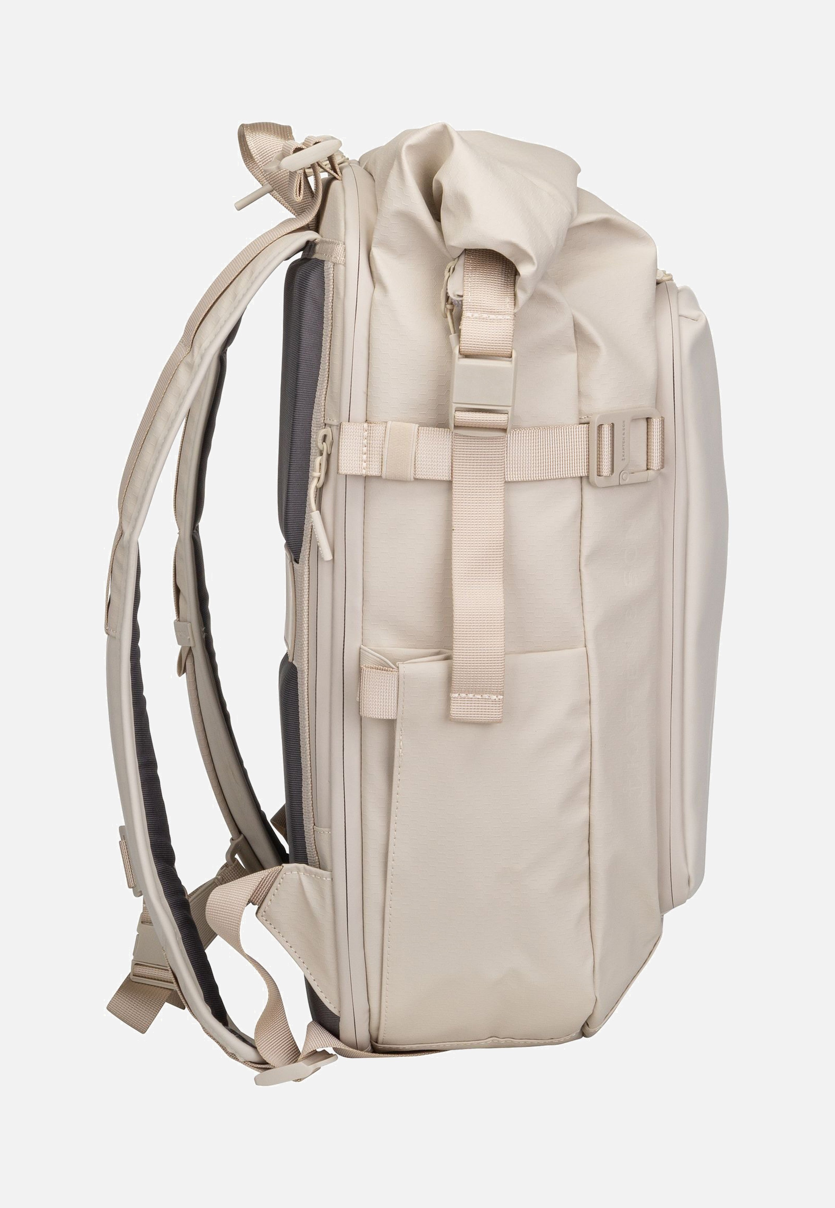 Kapten & Son - Lisbon Pro Rolltop S Sandstone - Backpack | Neutral-Image