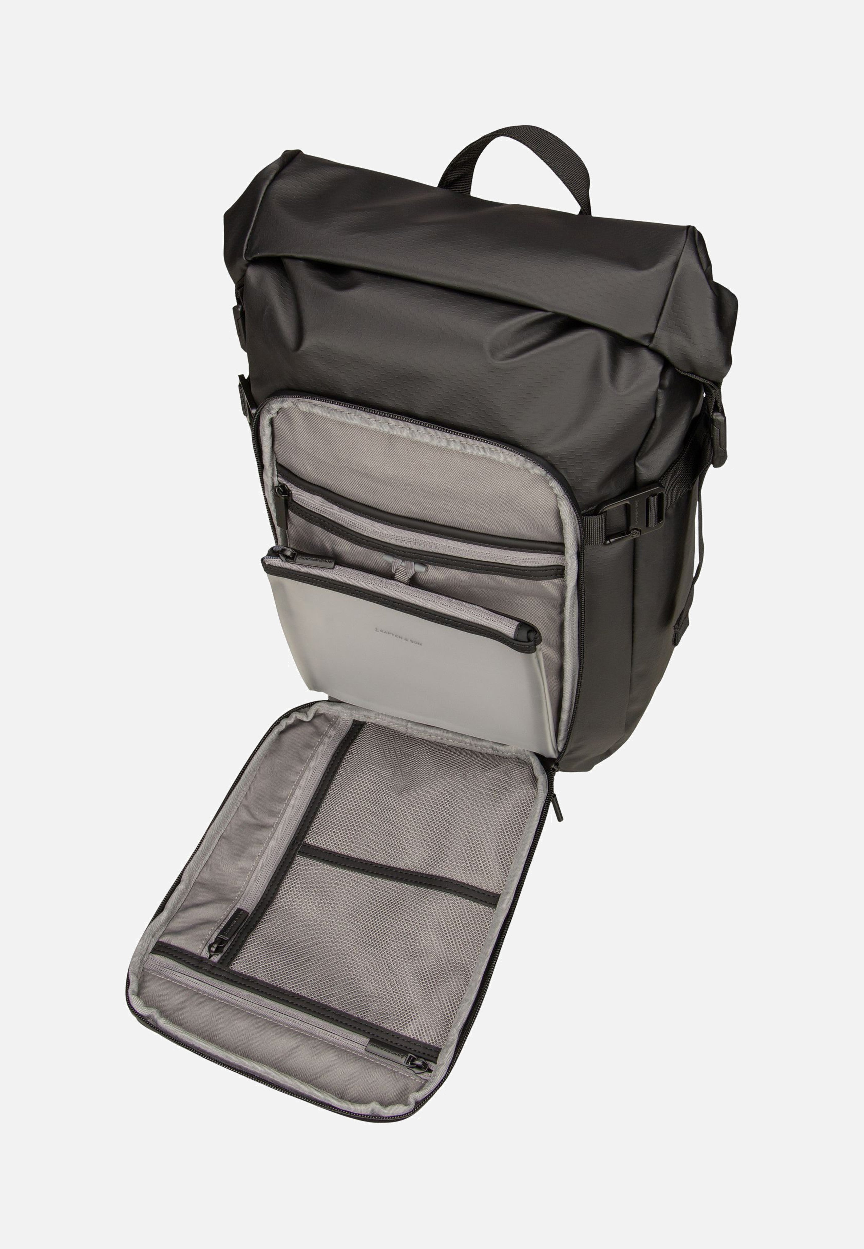 Kapten & Son - Lisbon Small All Black - Backpack | Neutral-Image