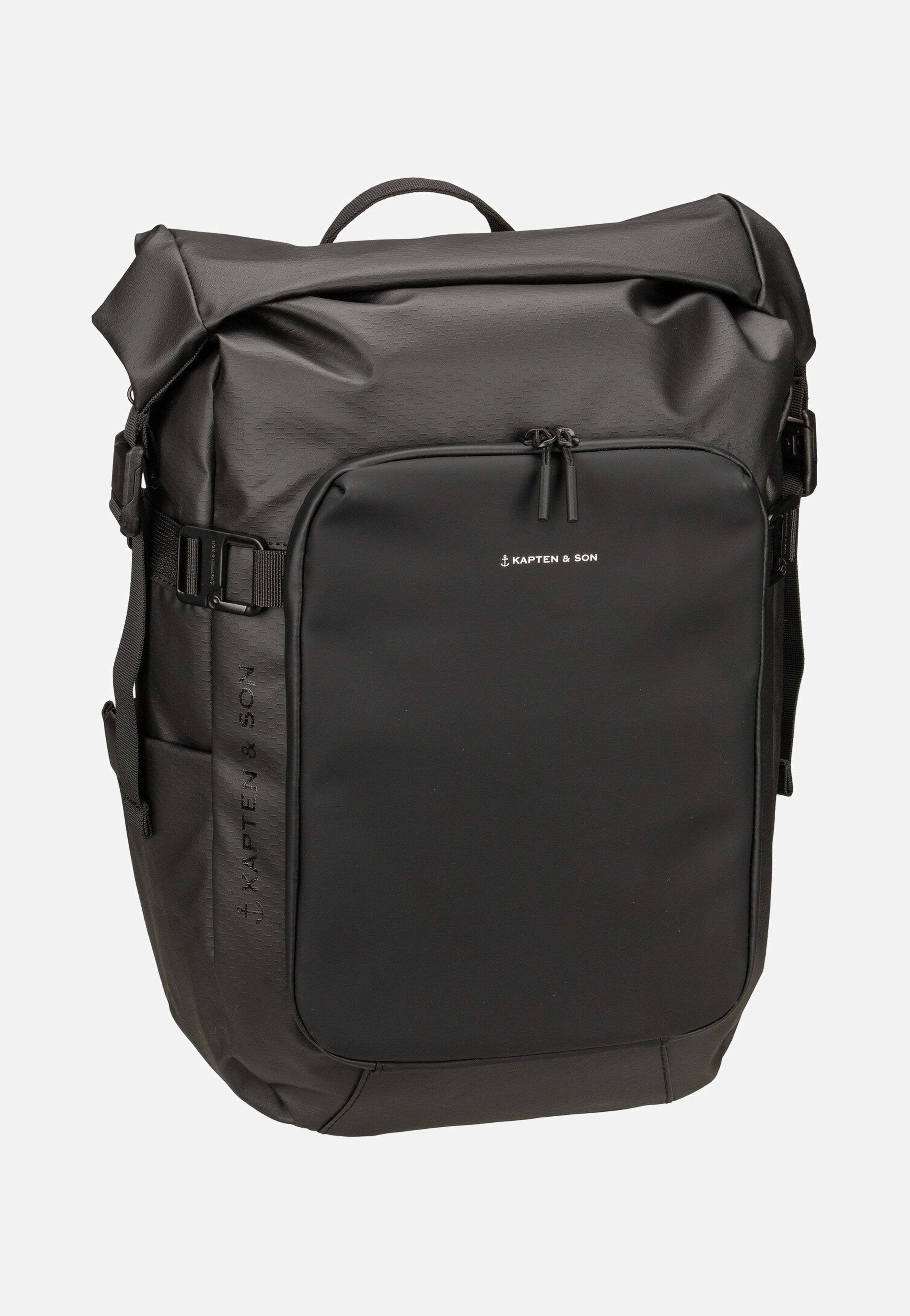 Kapten & Son - Lisbon Small All Black - Backpack | Neutral-Image